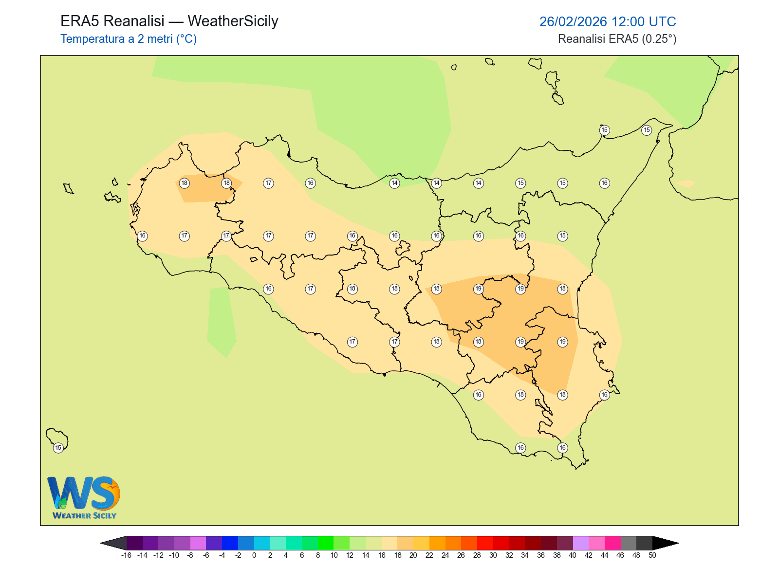 Temperatura a 2 metri · 2026022612