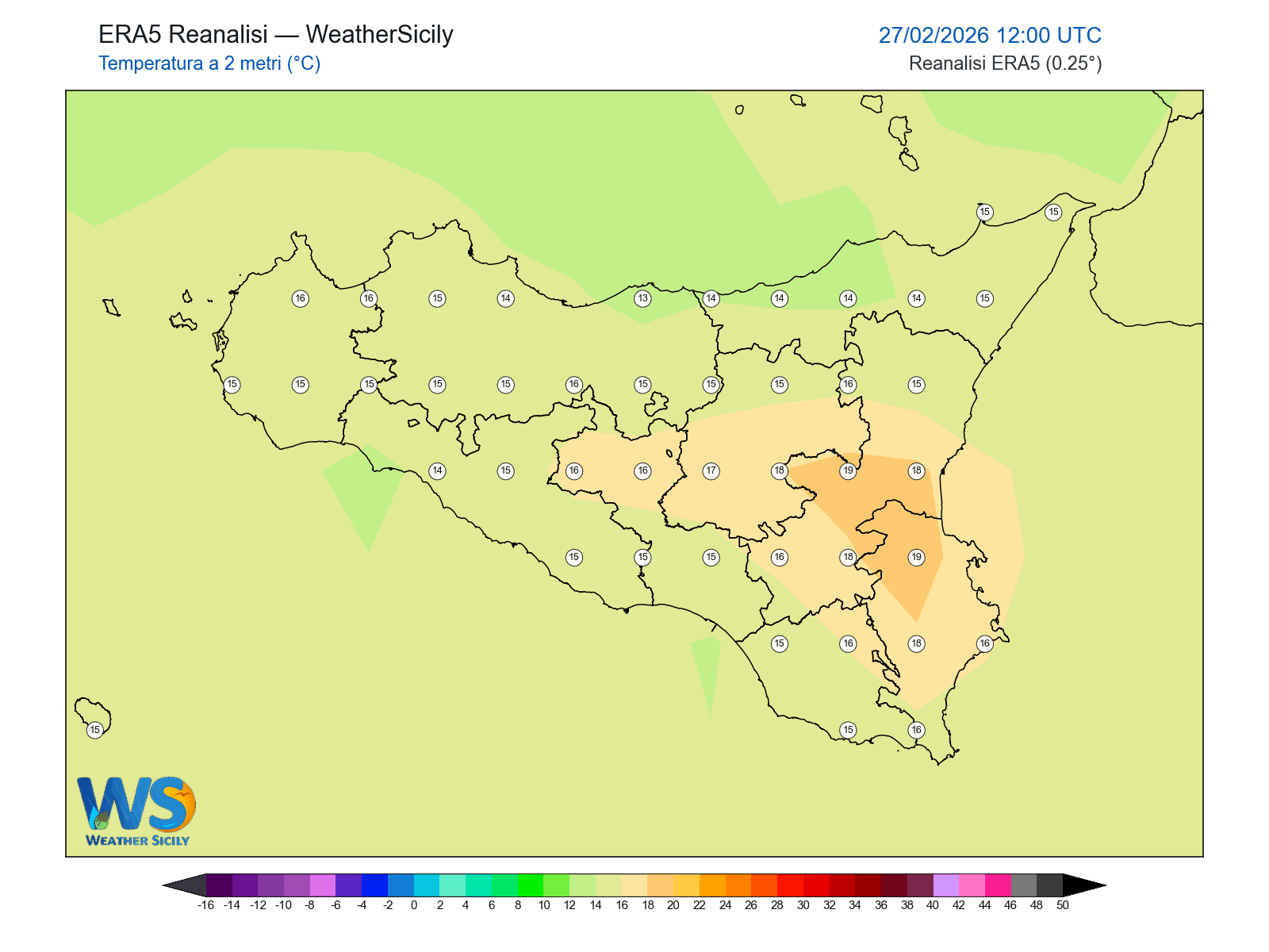 Temperatura a 2 metri · 2026022712