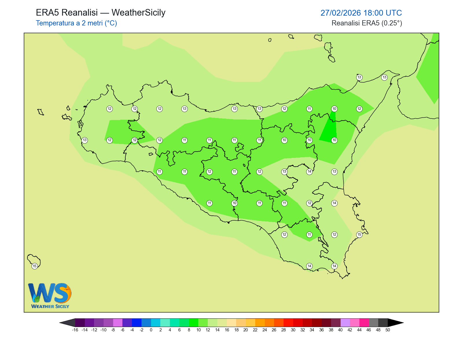 Temperatura a 2 metri · 2026022718