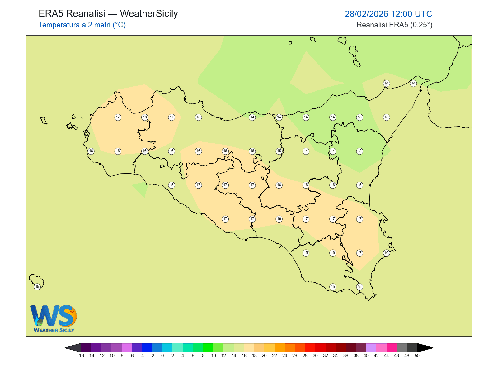 Temperatura a 2 metri · 2026022812