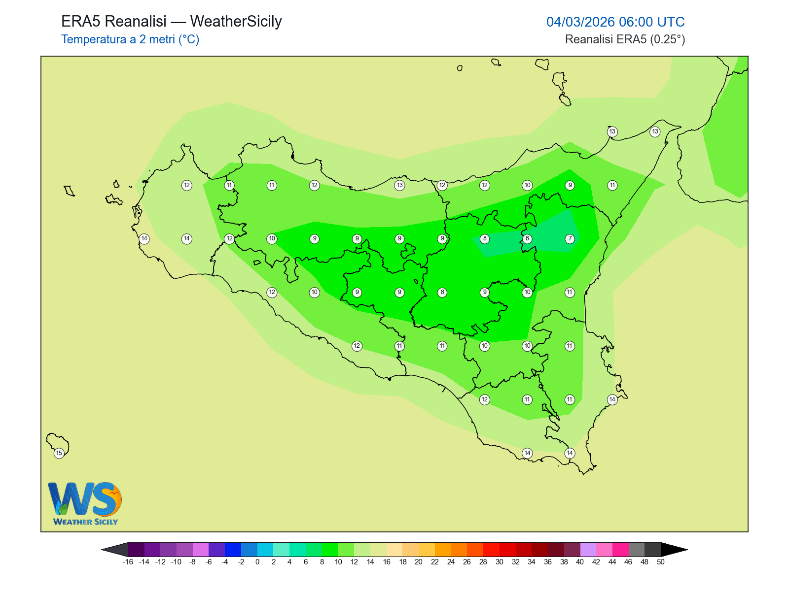 Temperatura a 2 metri · 2026030406