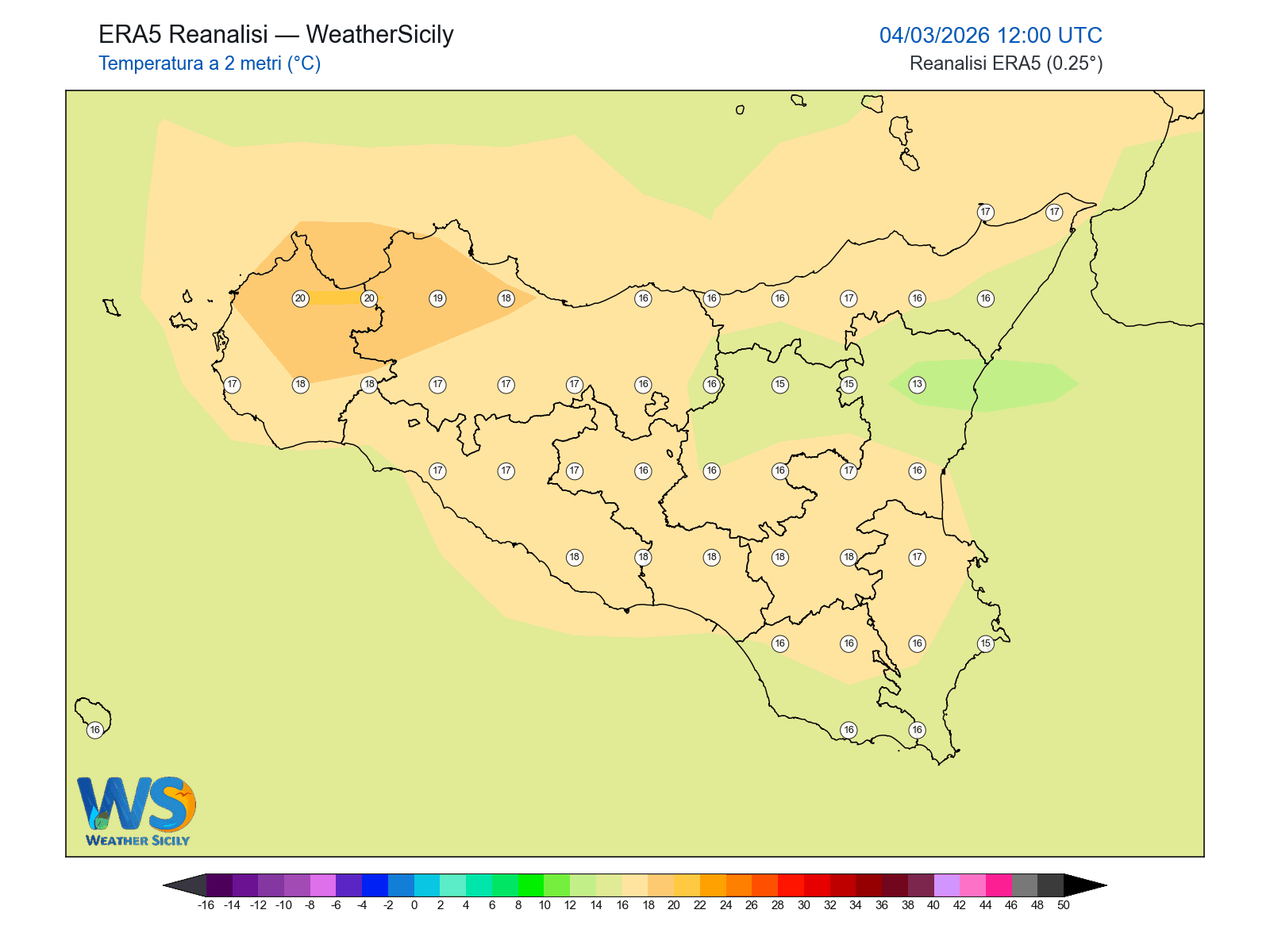 Temperatura a 2 metri · 2026030412