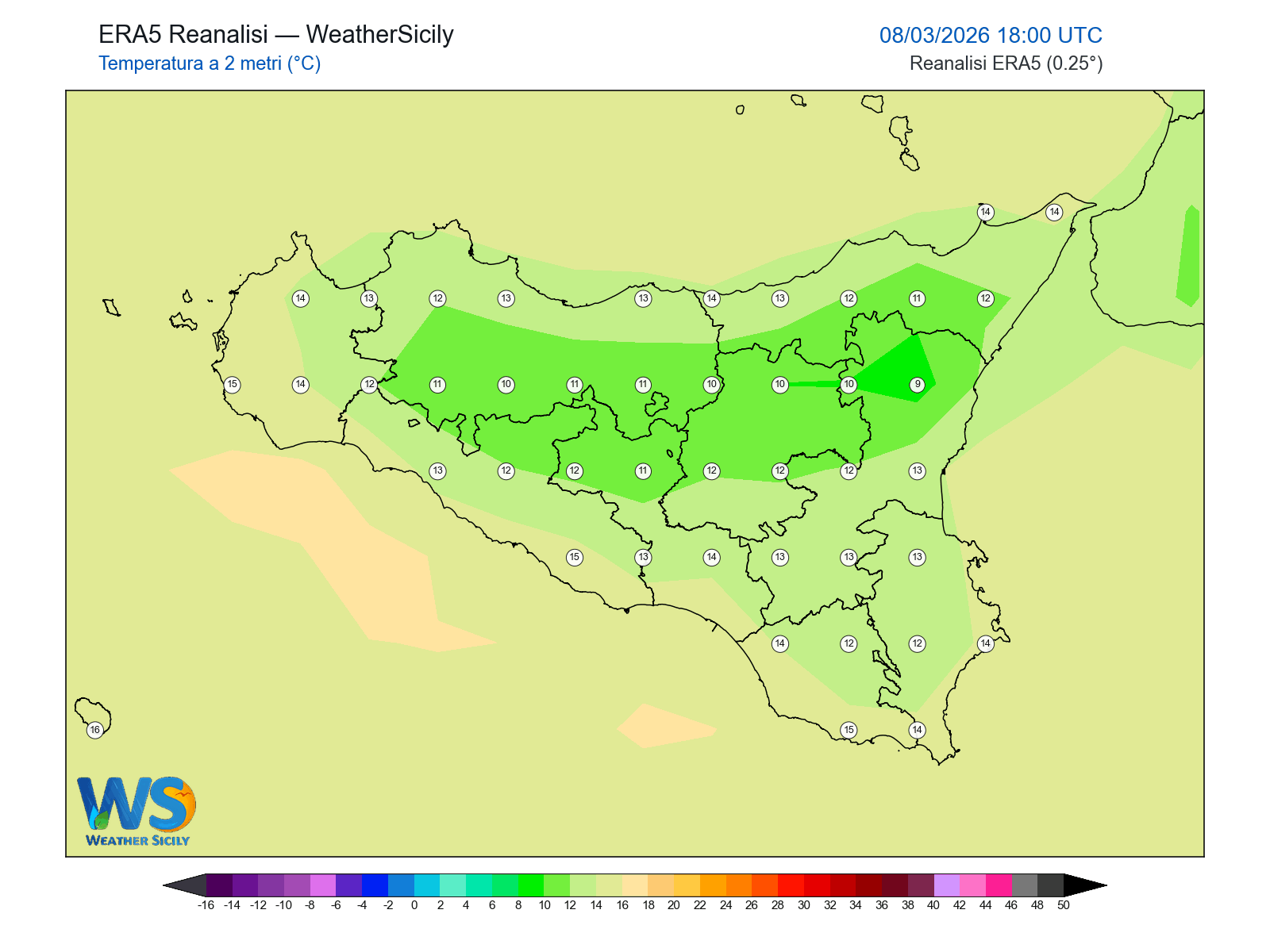 Temperatura a 2 metri · 2026030818