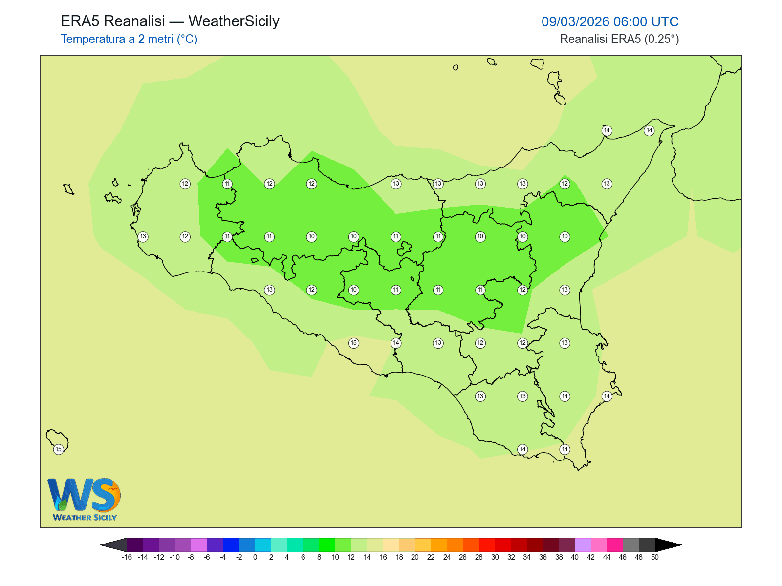 Temperatura a 2 metri · 2026030906
