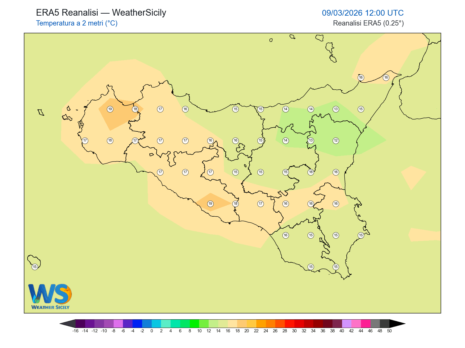 Temperatura a 2 metri · 2026030912
