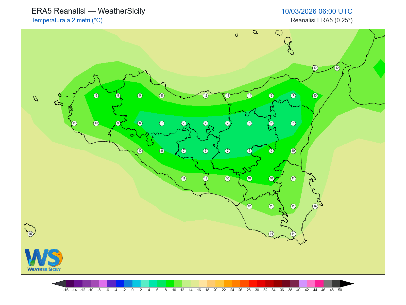 Temperatura a 2 metri · 2026031006