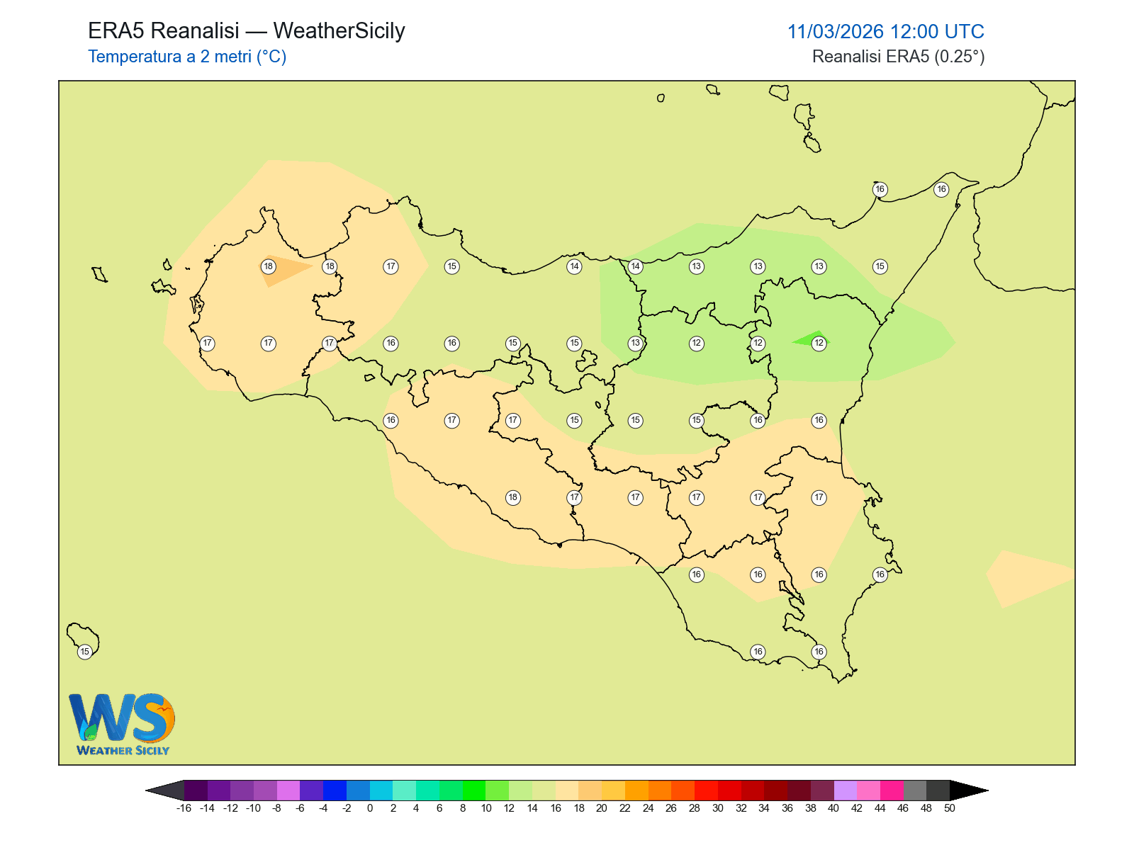 Temperatura a 2 metri · 2026031112