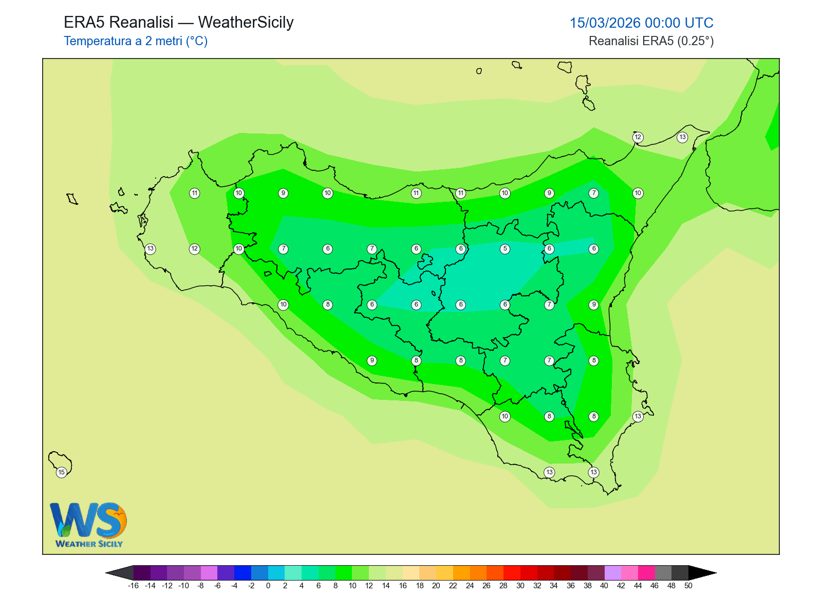 Temperatura a 2 metri · 2026031500