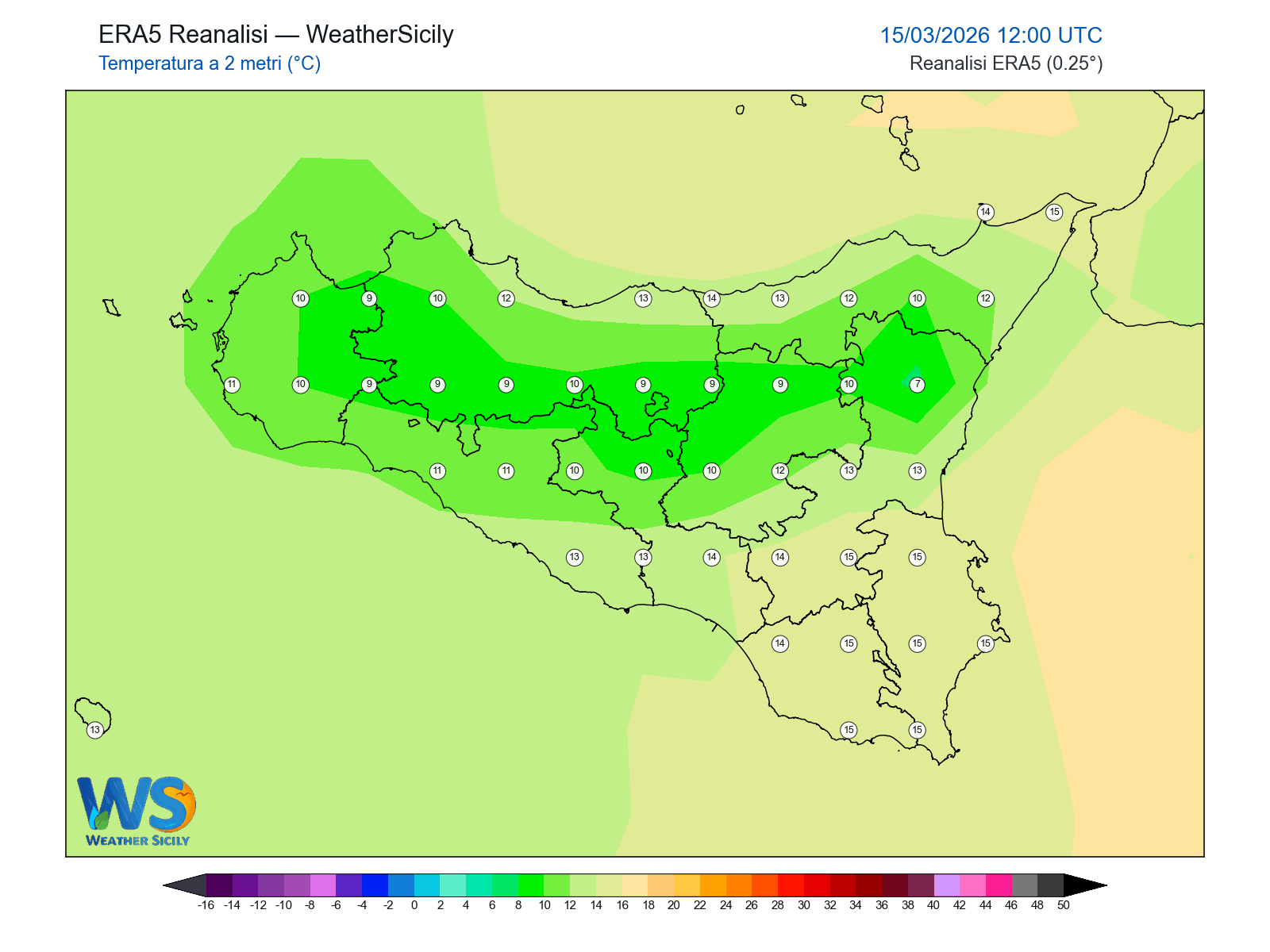 Temperatura a 2 metri · 2026031512