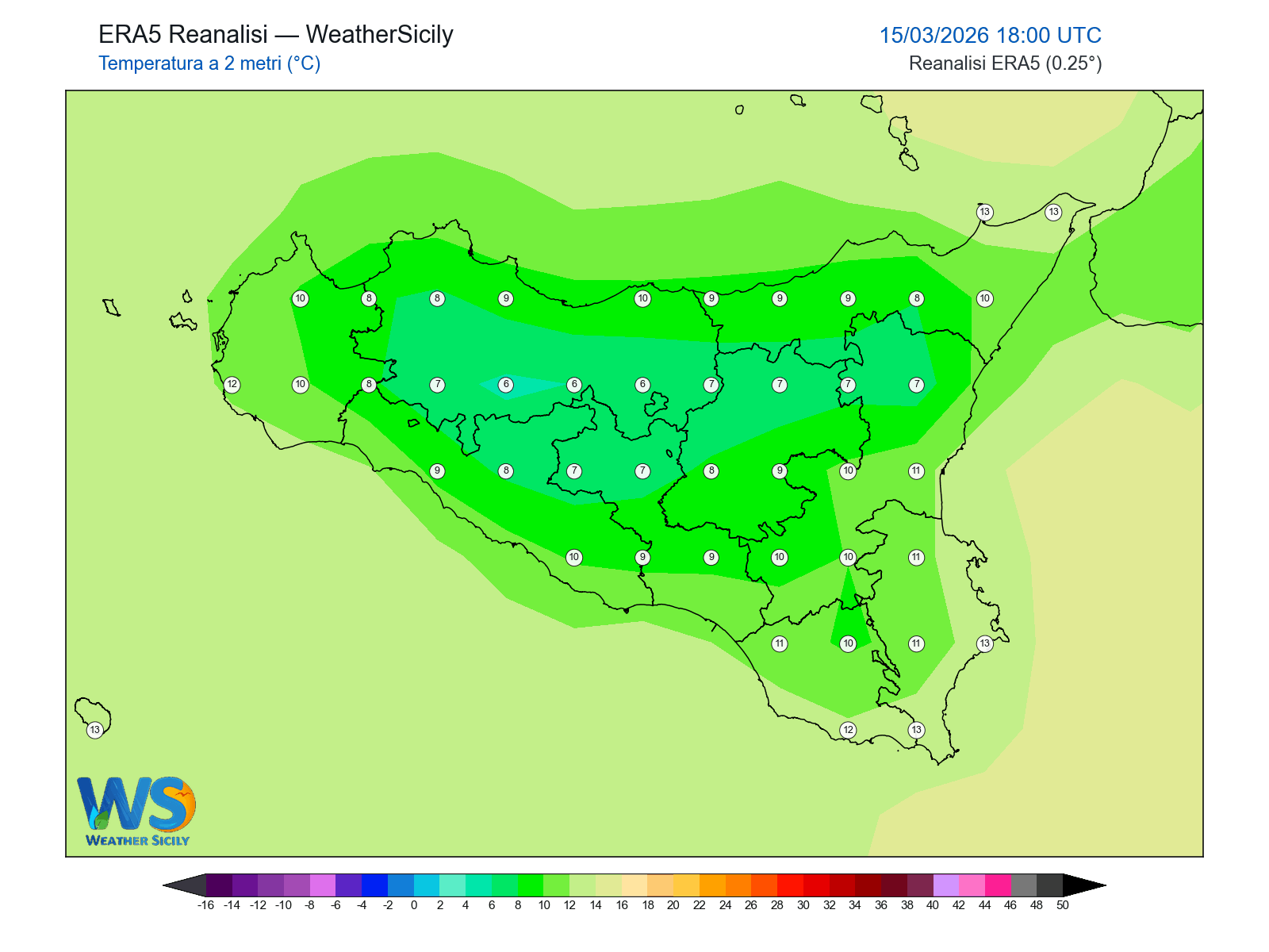 Temperatura a 2 metri · 2026031518