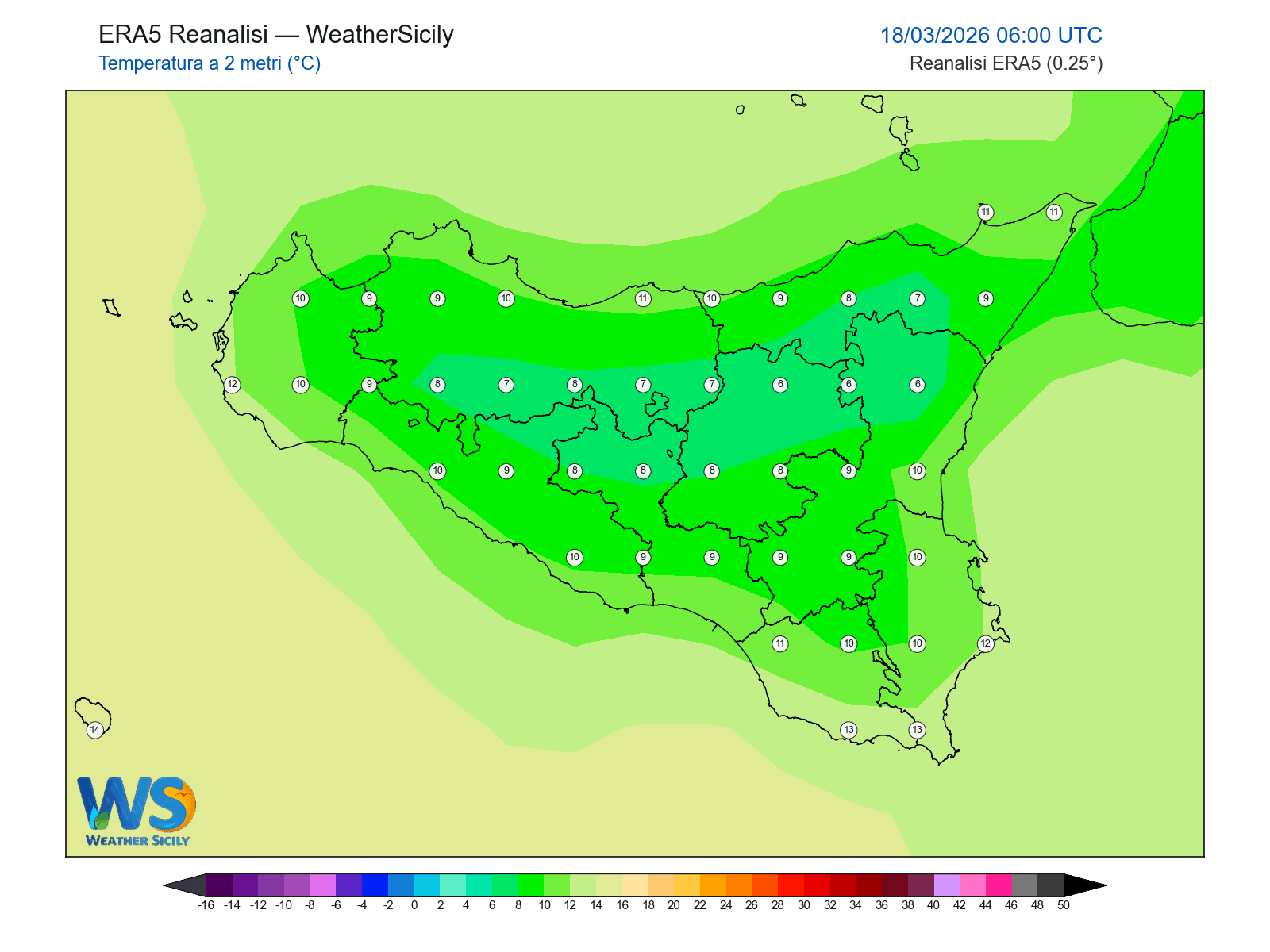 Temperatura a 2 metri · 2026031806