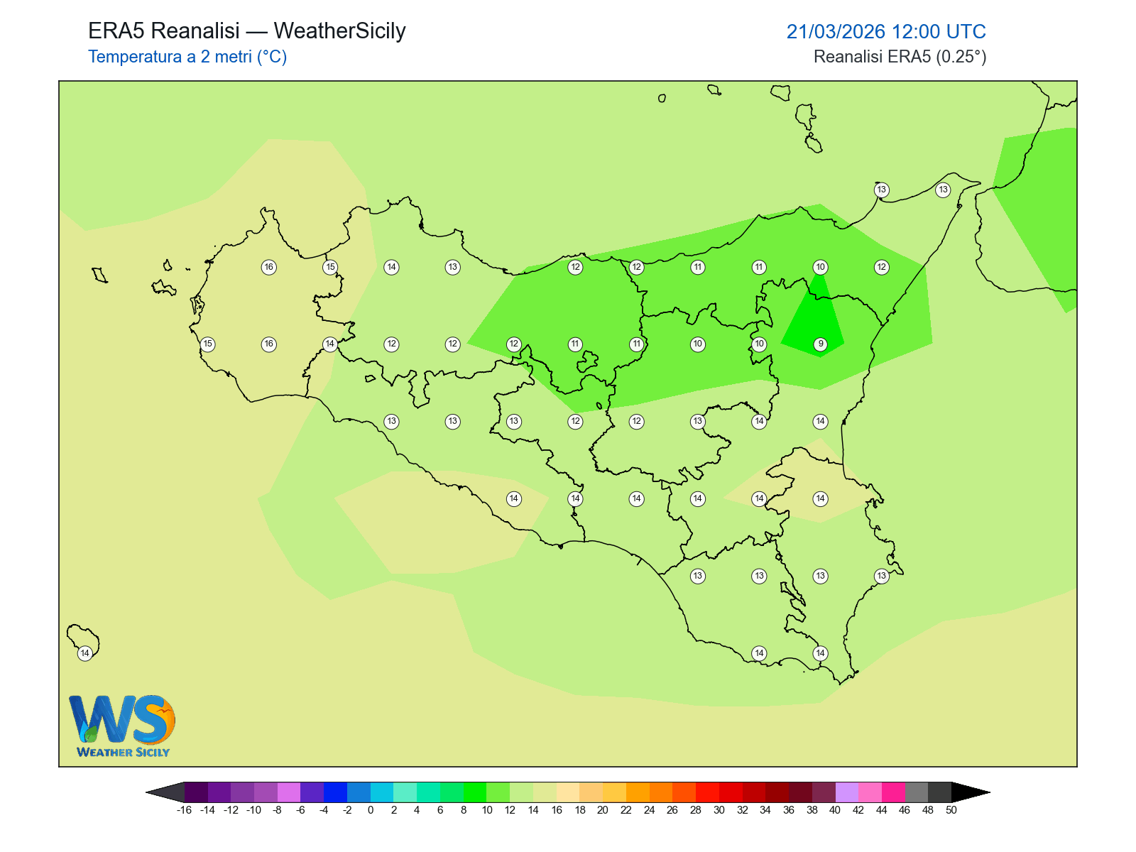Temperatura a 2 metri · 2026032112