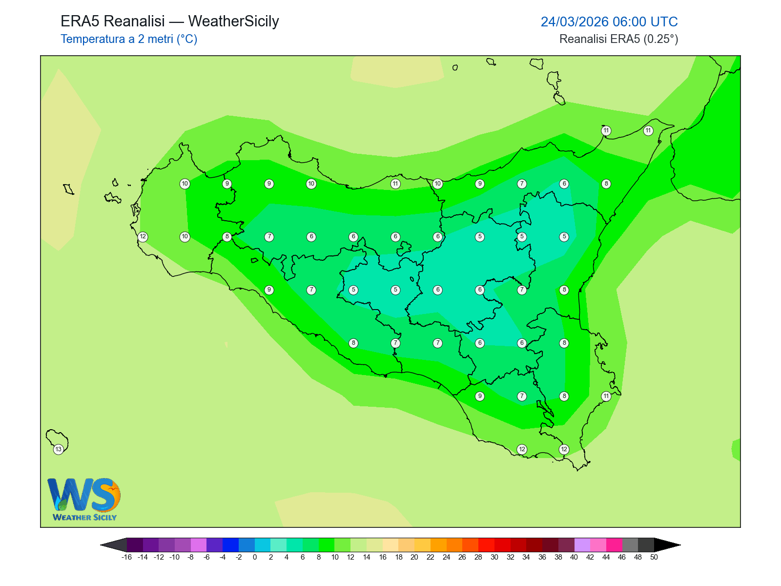 Temperatura a 2 metri · 2026032406