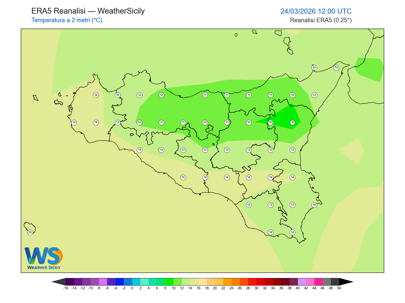 Temperatura a 2 metri · 2026032412
