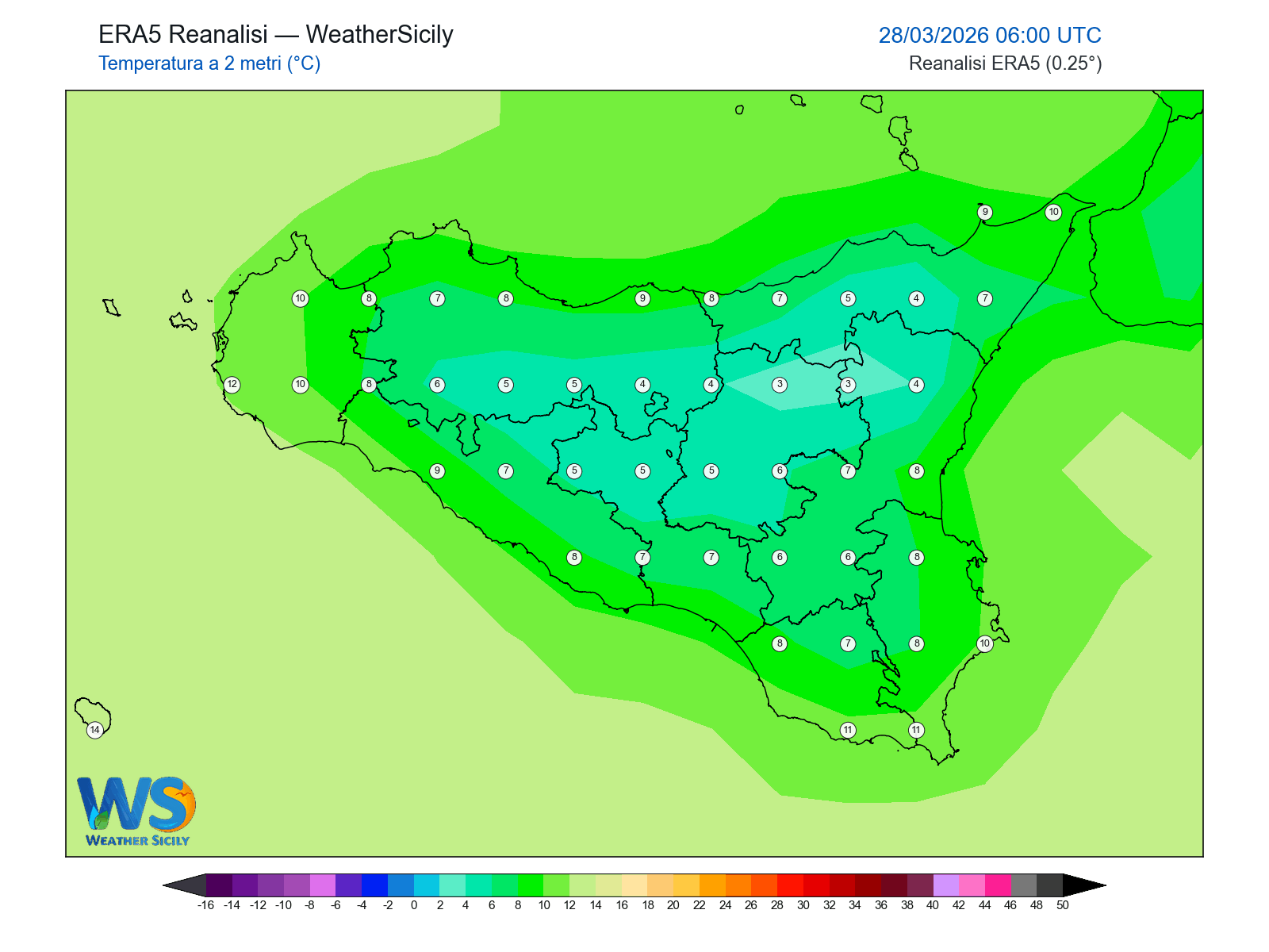 Temperatura a 2 metri · 2026032806