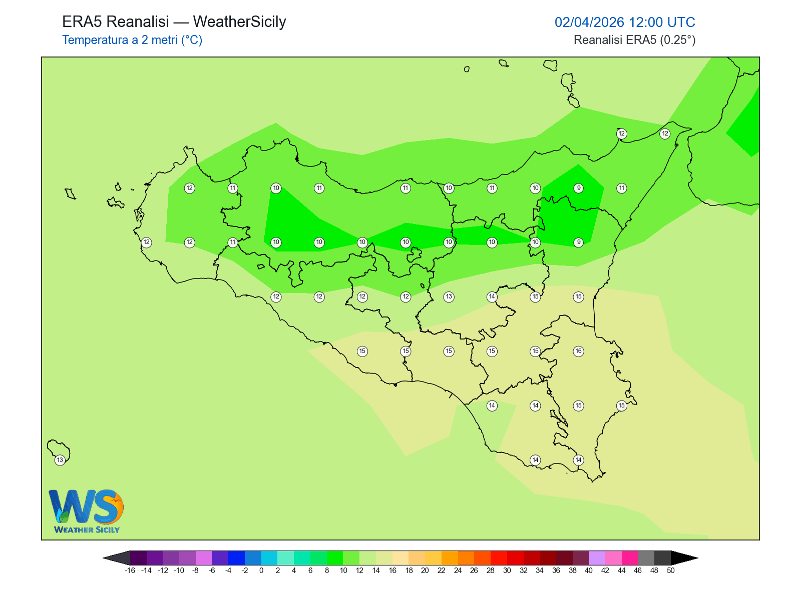 Temperatura a 2 metri · 2026040212