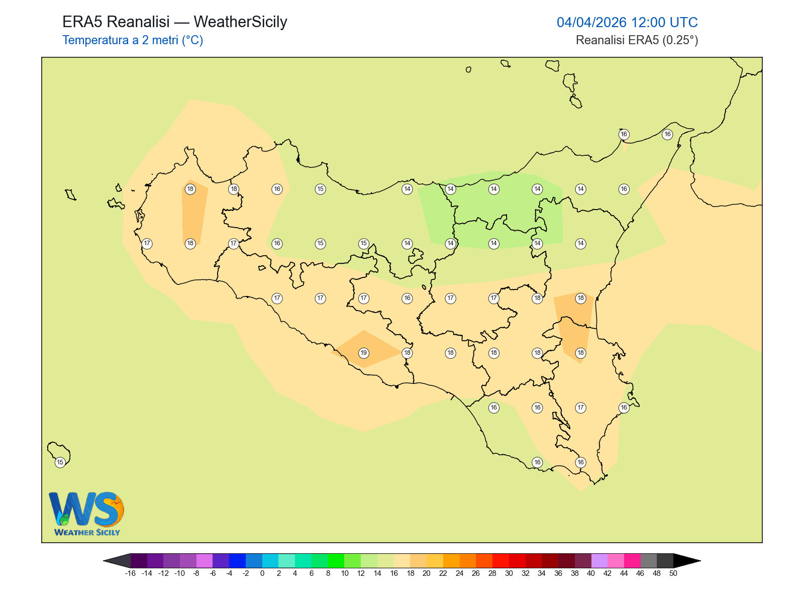 Temperatura a 2 metri · 2026040412