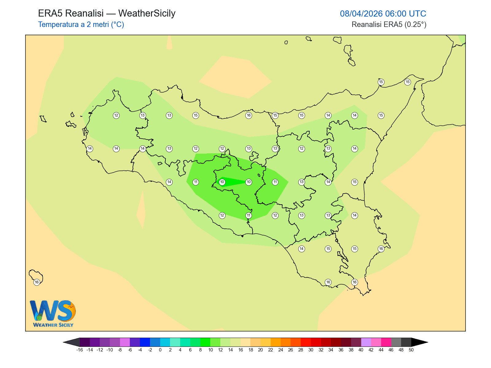 Temperatura a 2 metri · 2026040806