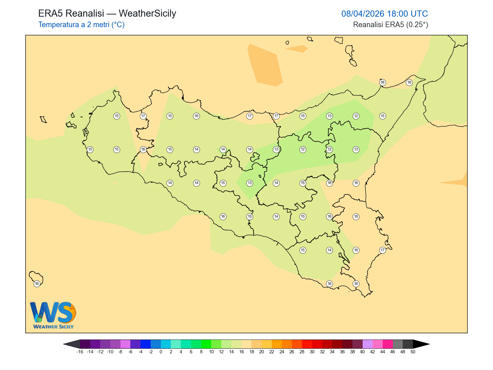 Temperatura a 2 metri · 2026040818