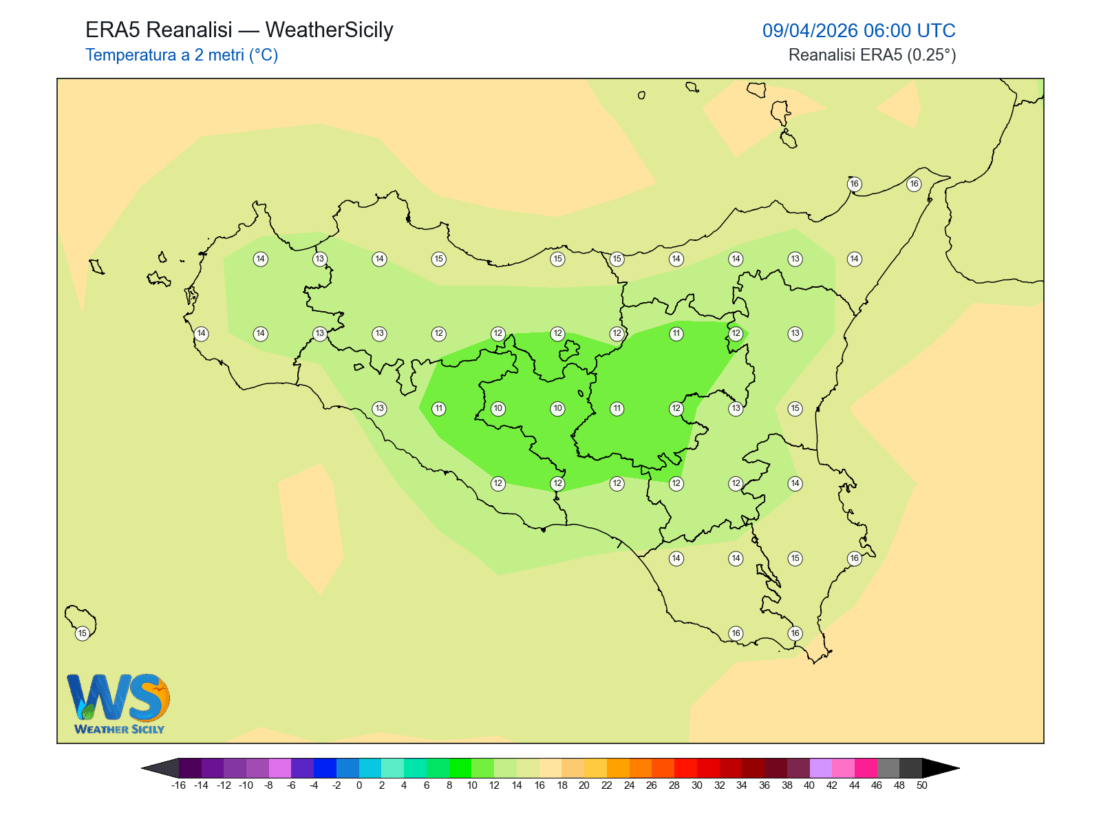 Temperatura a 2 metri · 2026040906