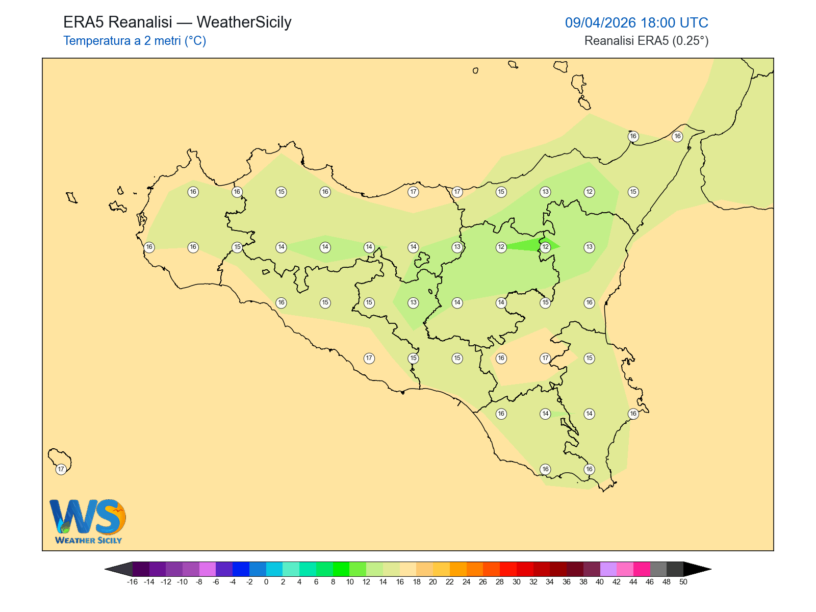 Temperatura a 2 metri · 2026040918
