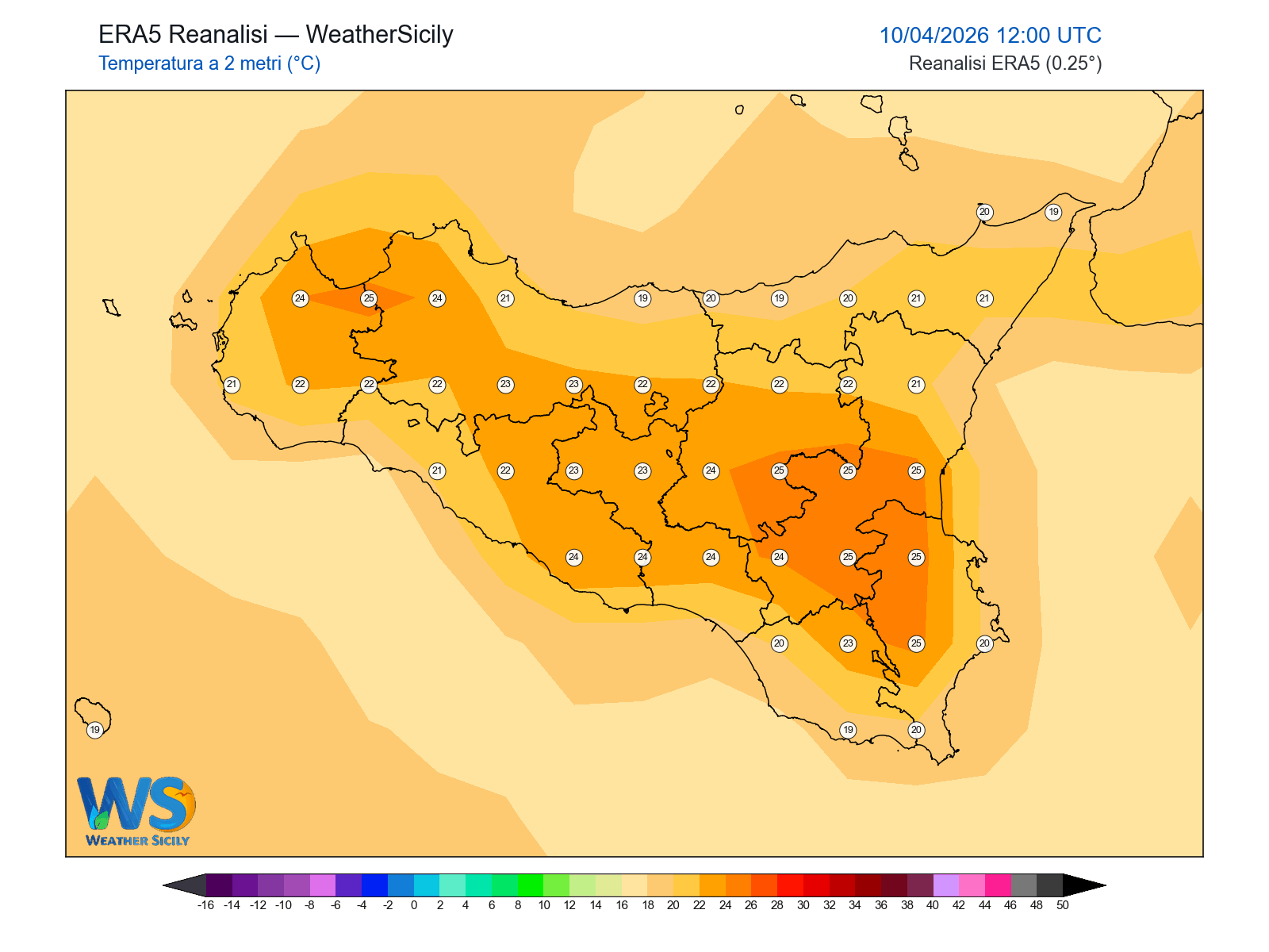 Temperatura a 2 metri · 2026041012
