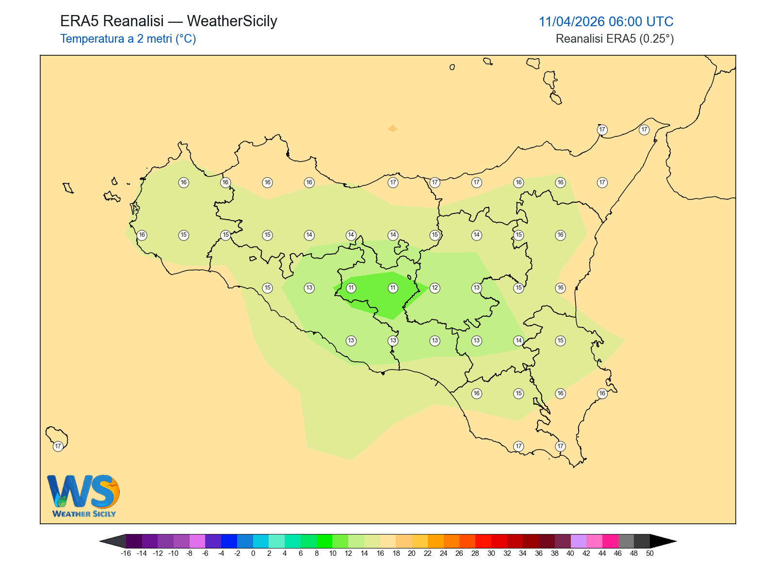 Temperatura a 2 metri · 2026041106