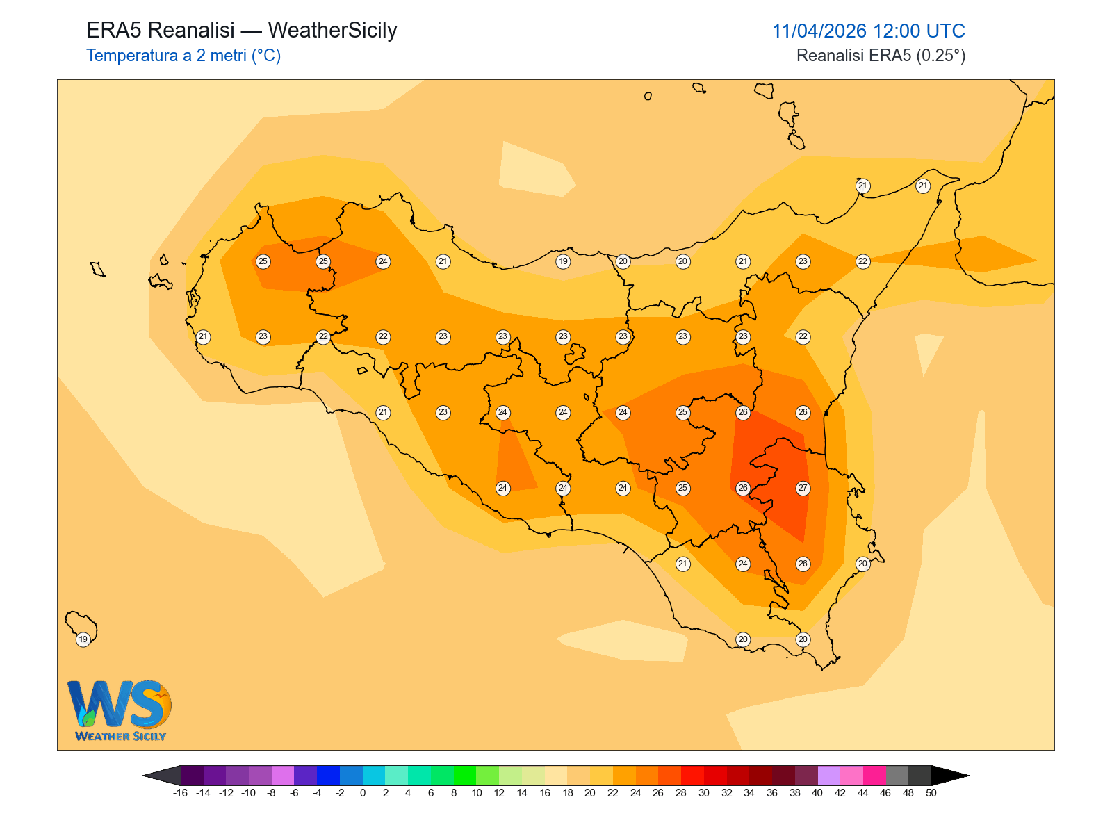 Temperatura a 2 metri · 2026041112