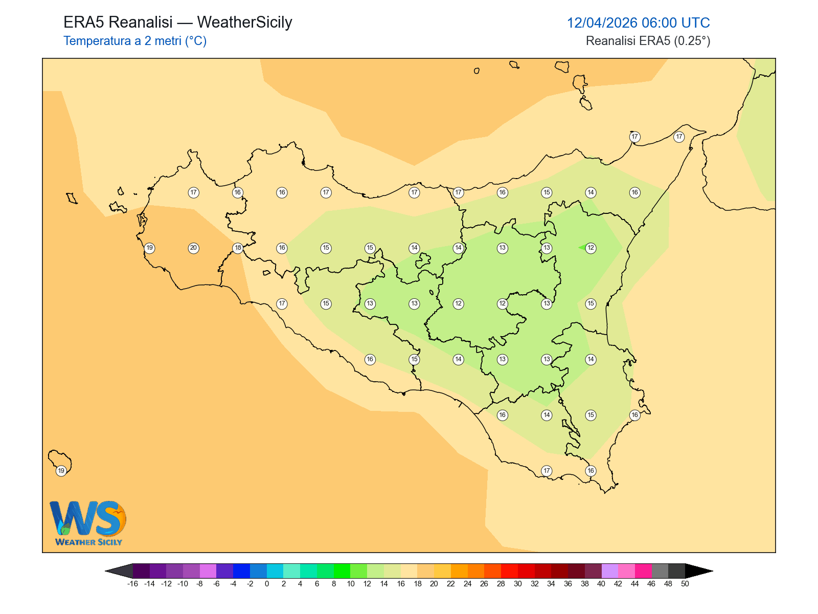 Temperatura a 2 metri · 2026041206