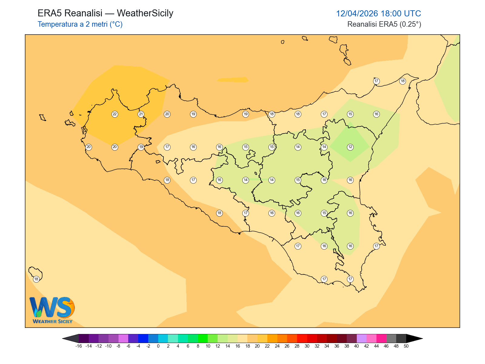 Temperatura a 2 metri · 2026041218