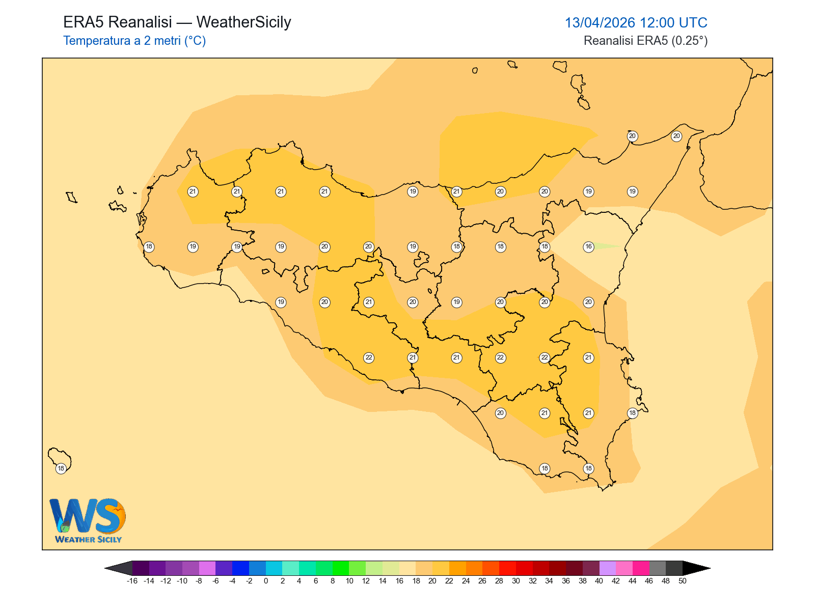 Temperatura a 2 metri · 2026041312