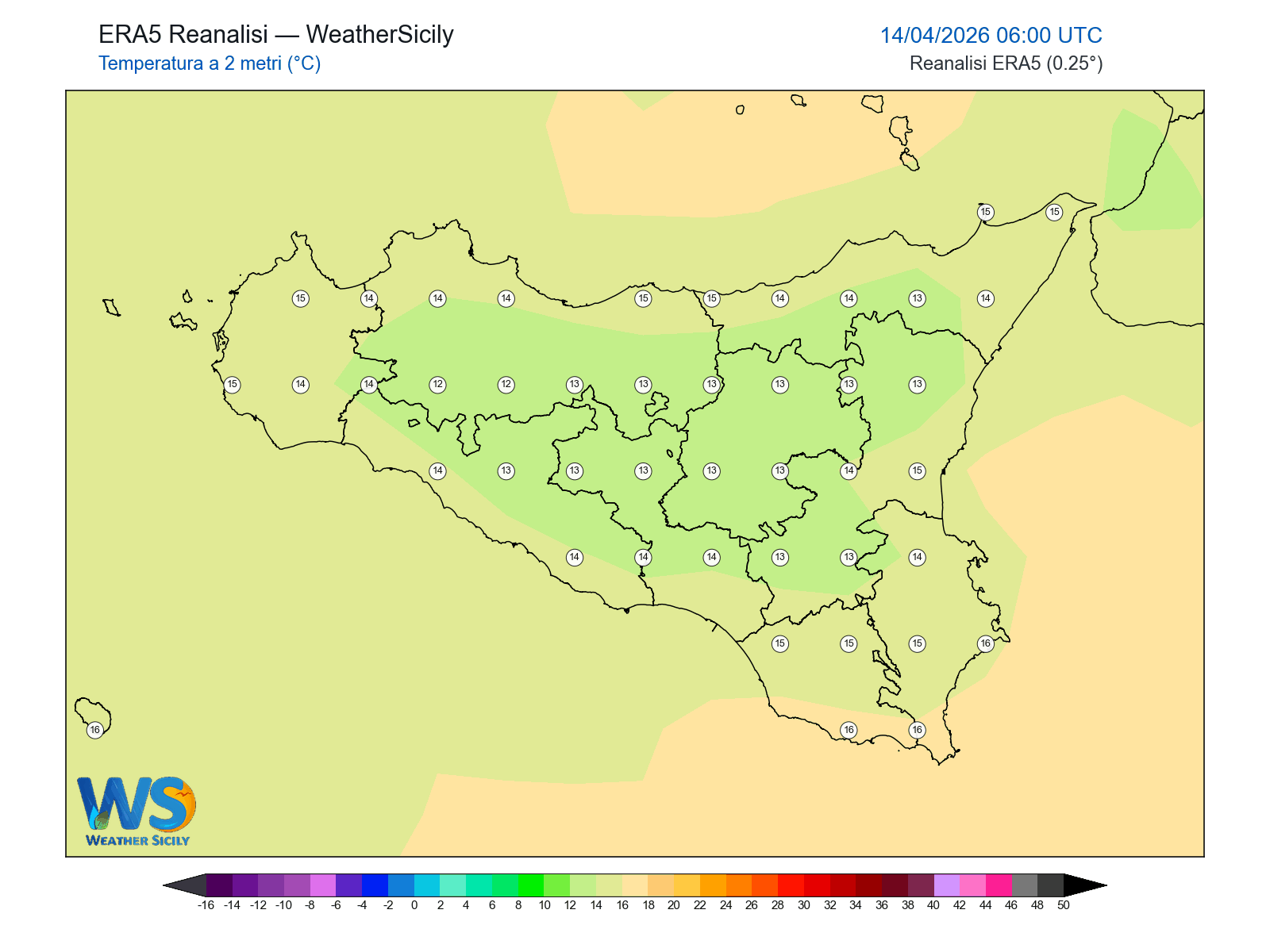 Temperatura a 2 metri · 2026041406