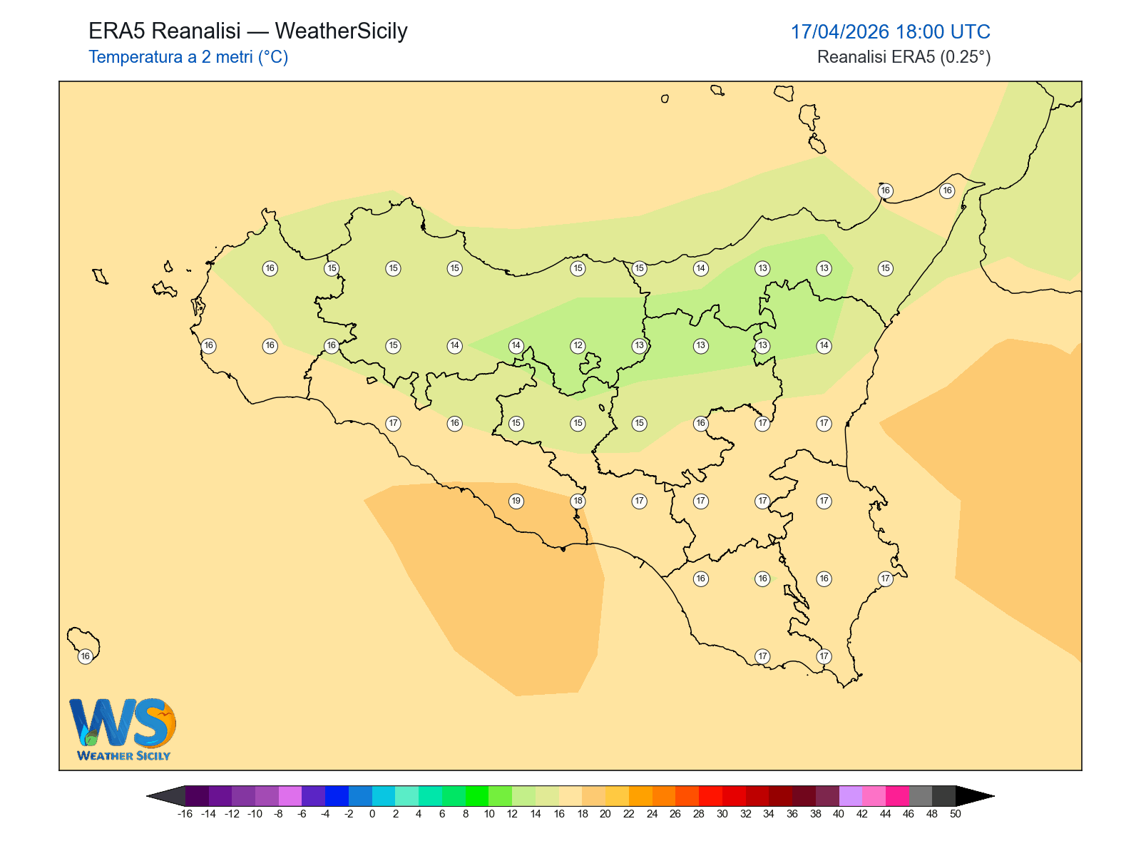 Temperatura a 2 metri · 2026041718