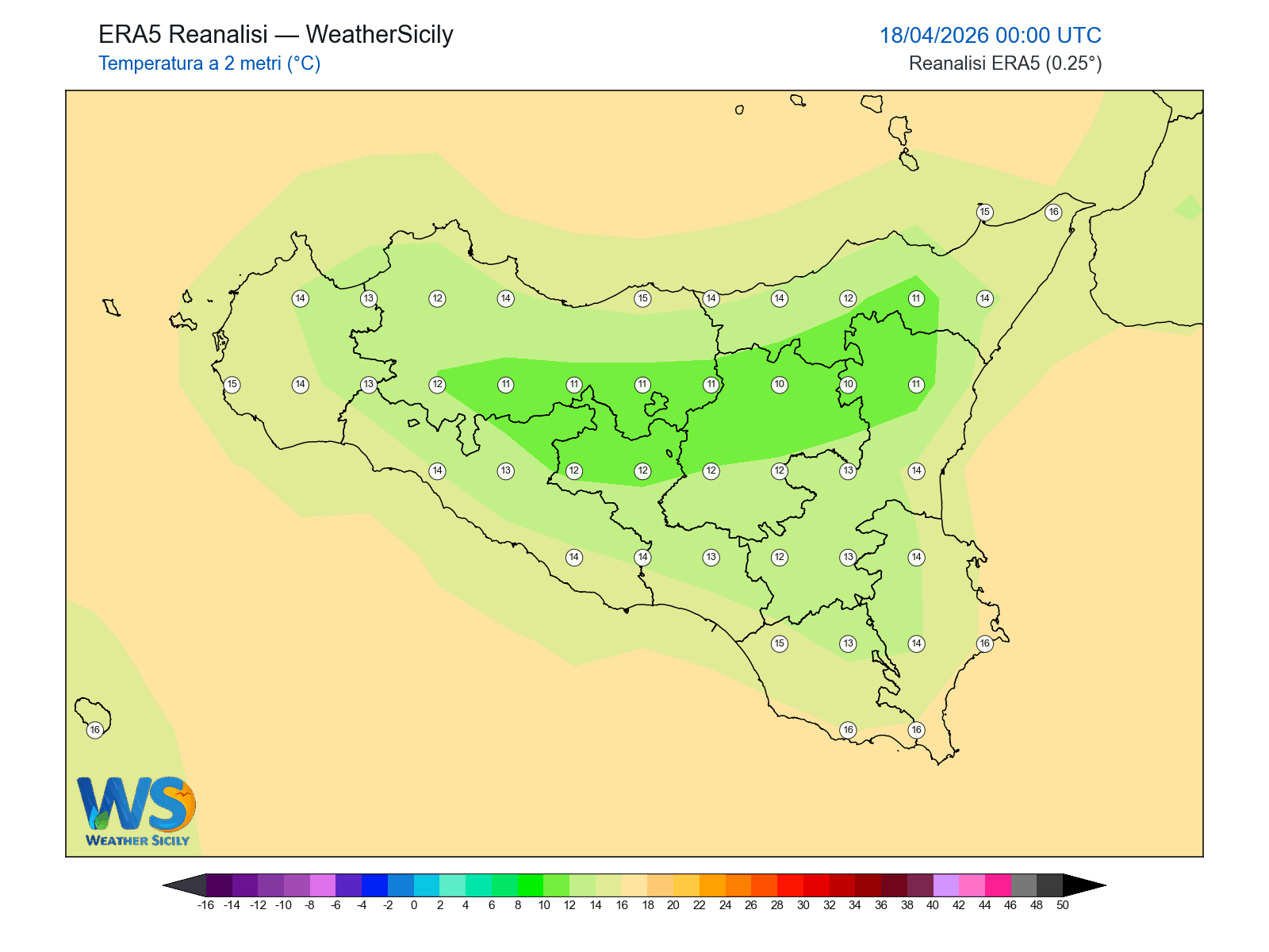 Temperatura a 2 metri · 2026041800
