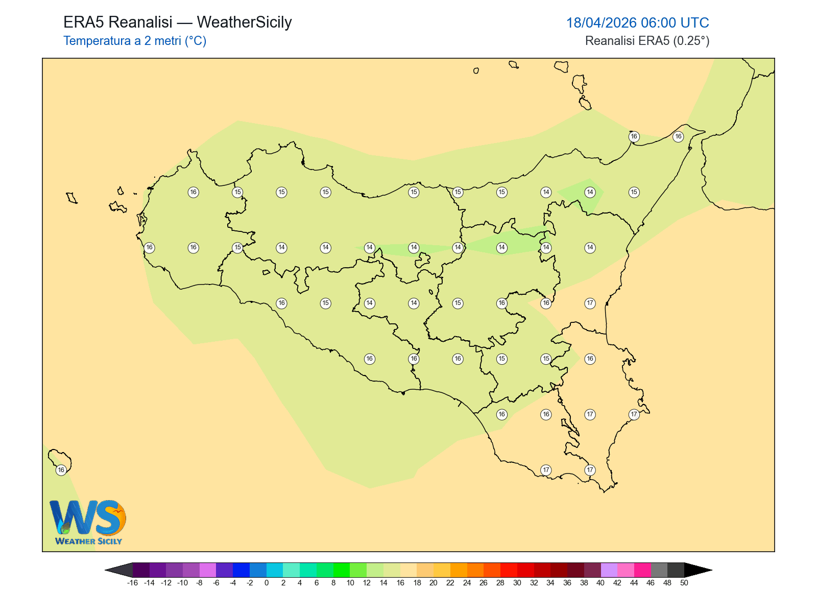 Temperatura a 2 metri · 2026041806