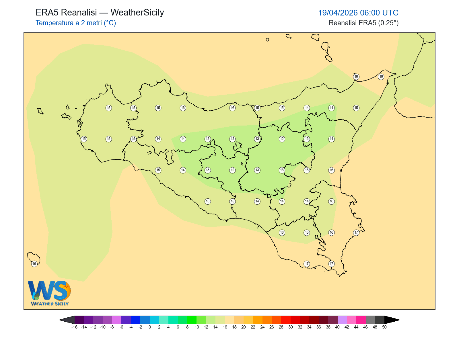 Temperatura a 2 metri · 2026041906