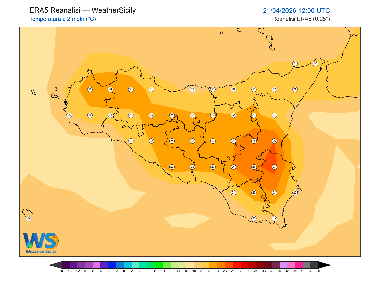 Temperatura a 2 metri · 2026042112
