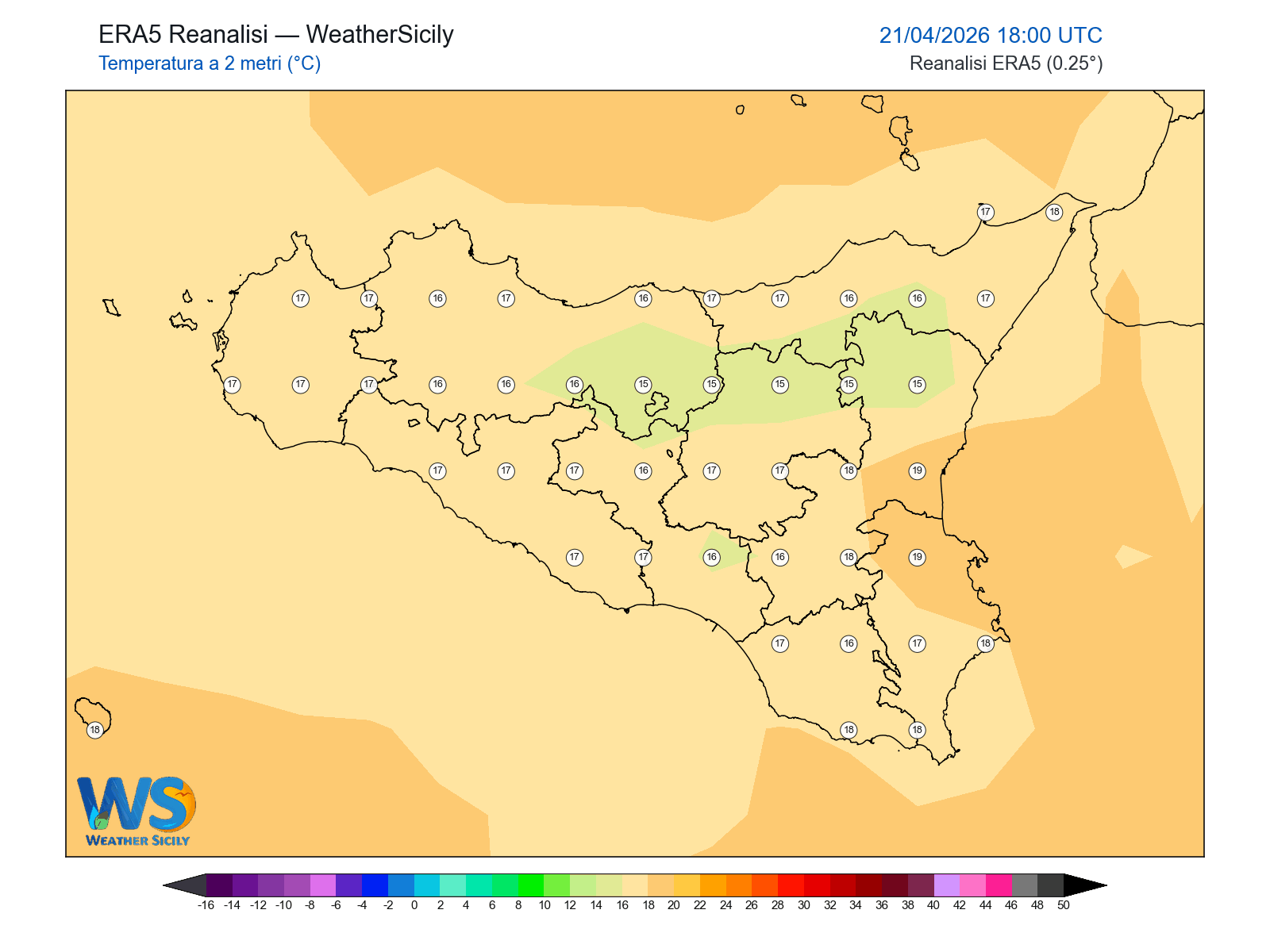 Temperatura a 2 metri · 2026042118