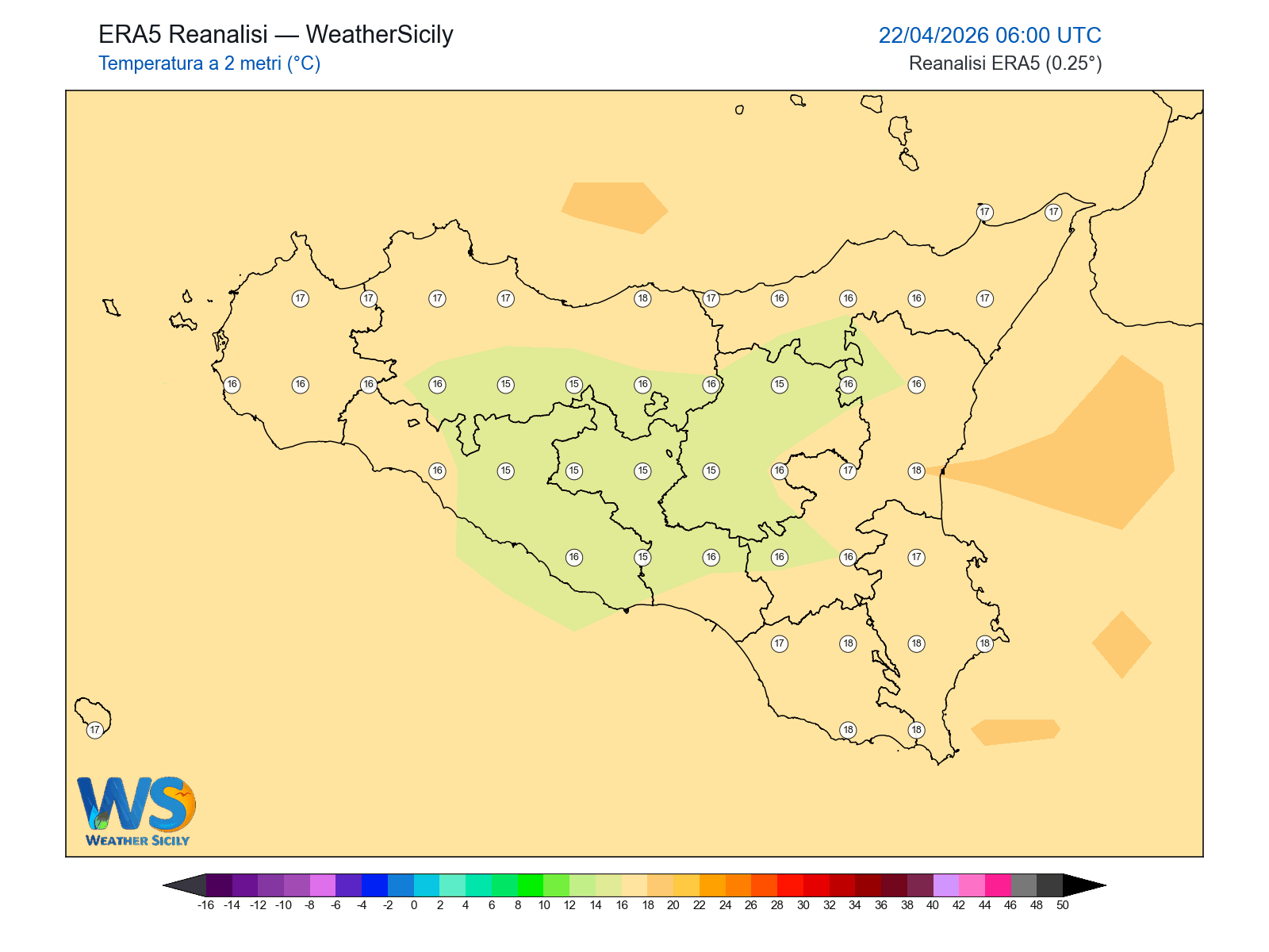 Temperatura a 2 metri · 2026042206