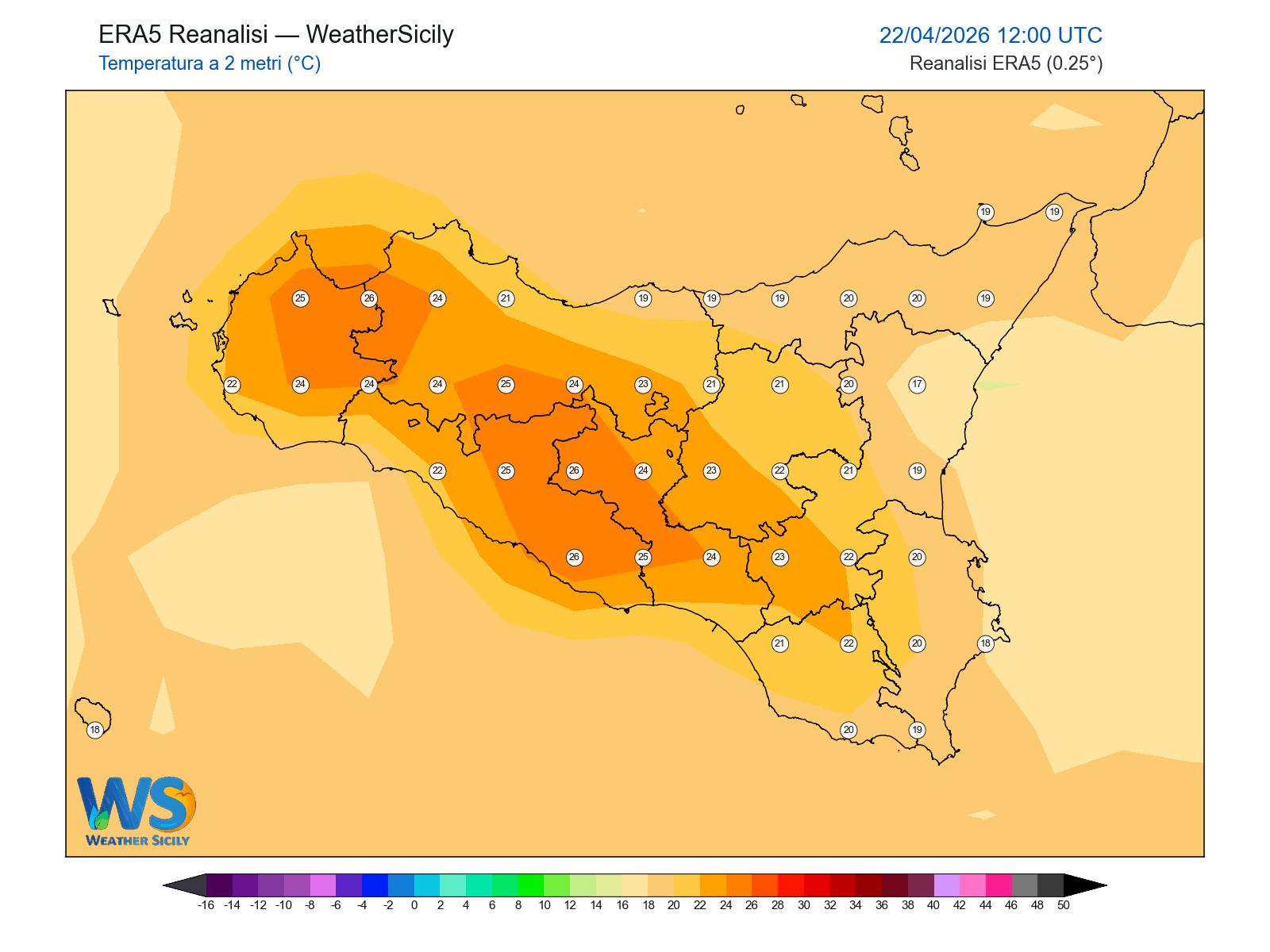 Temperatura a 2 metri · 2026042212