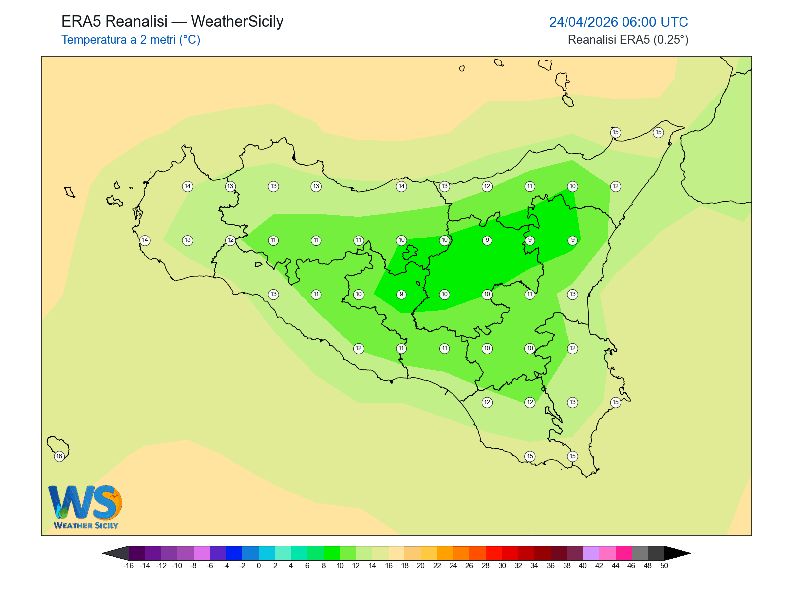 Temperatura a 2 metri · 2026042406