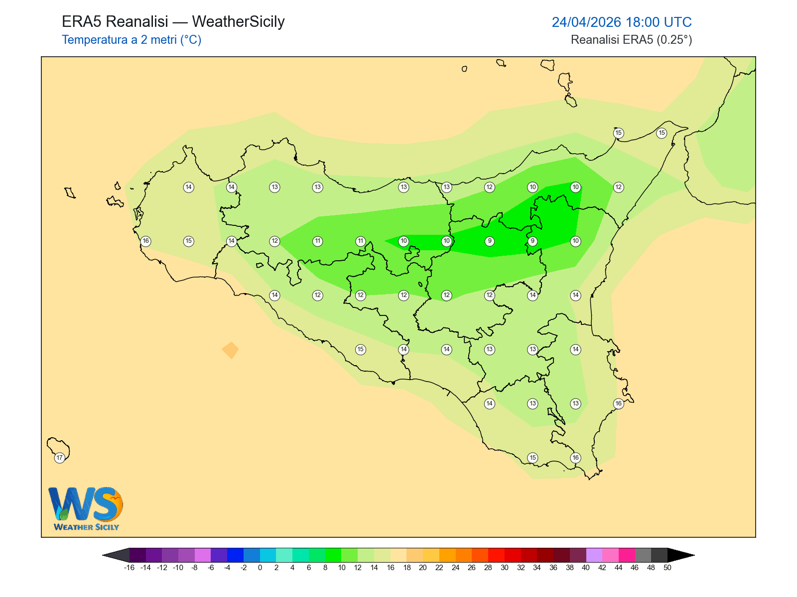 Temperatura a 2 metri · 2026042418
