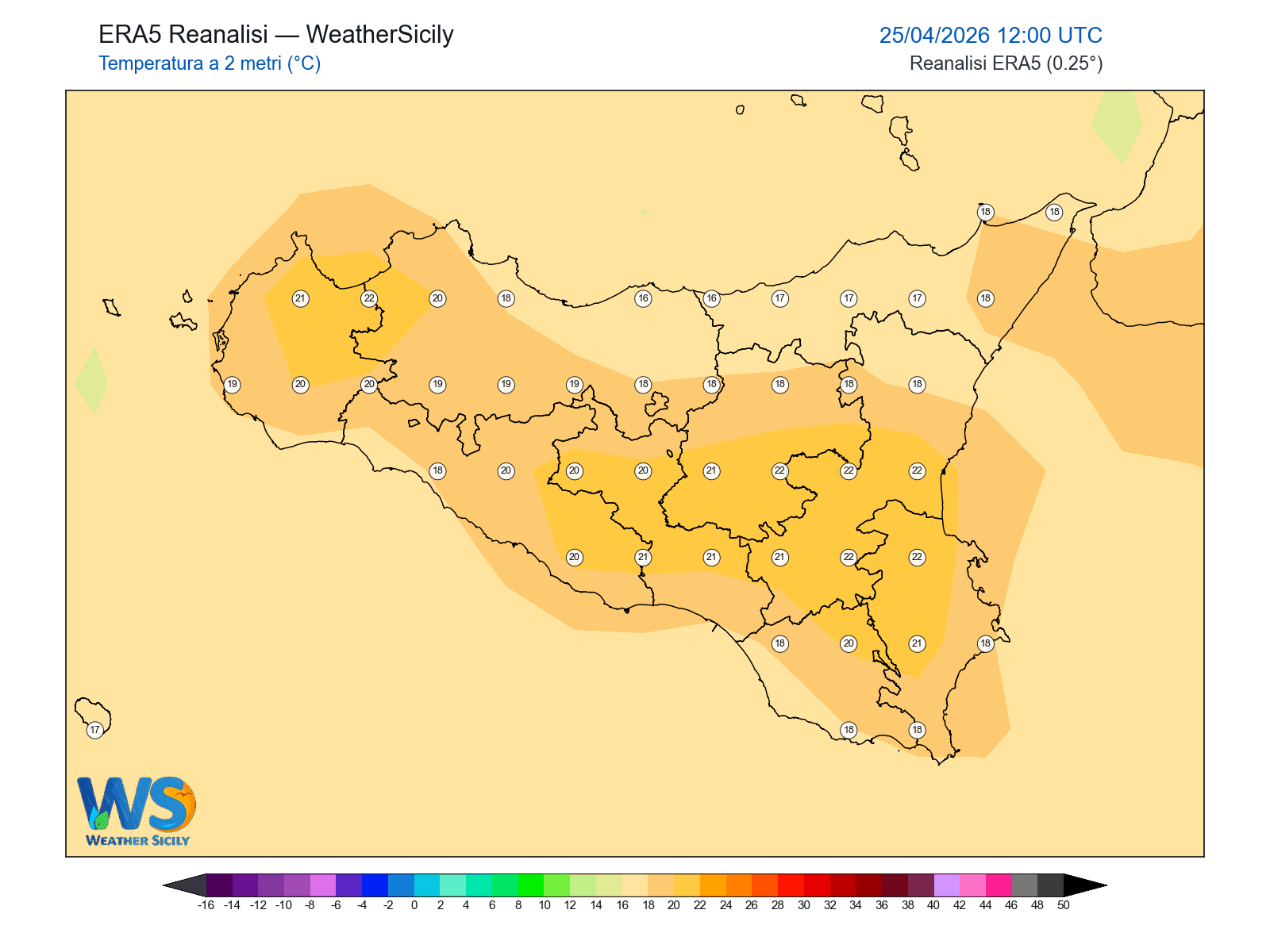 Temperatura a 2 metri · 2026042512