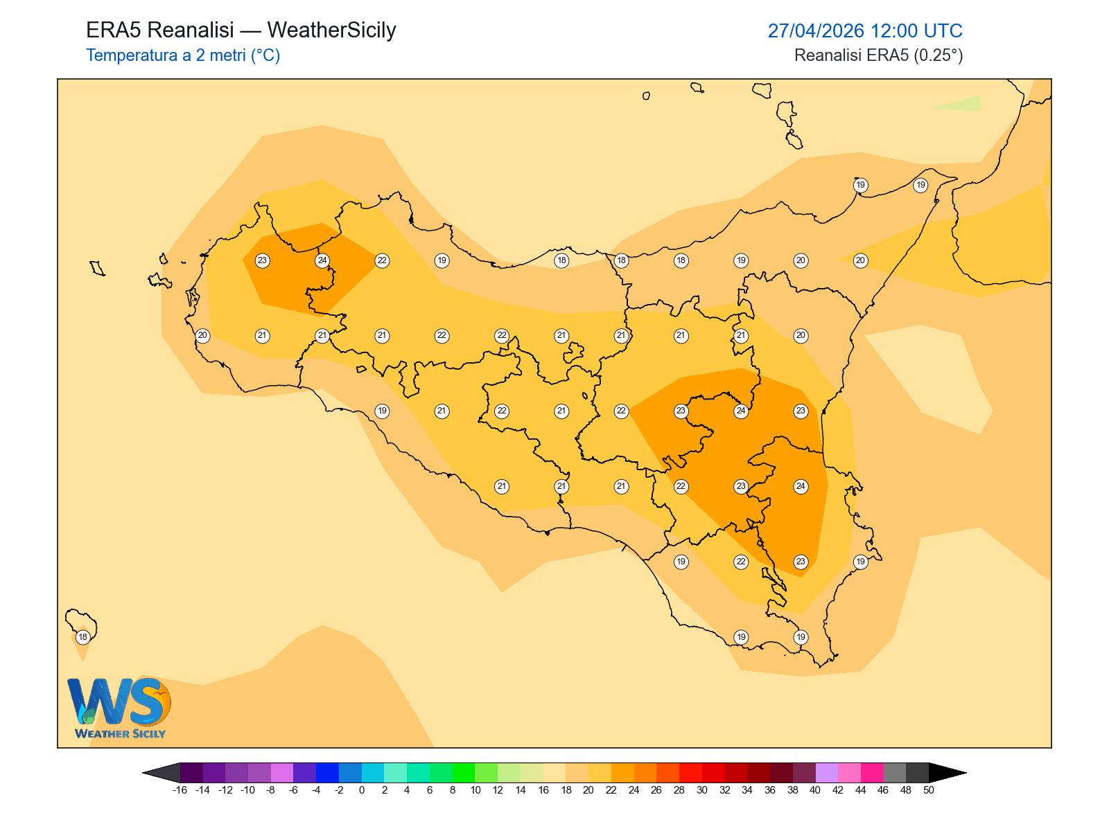 Temperatura a 2 metri · 2026042712