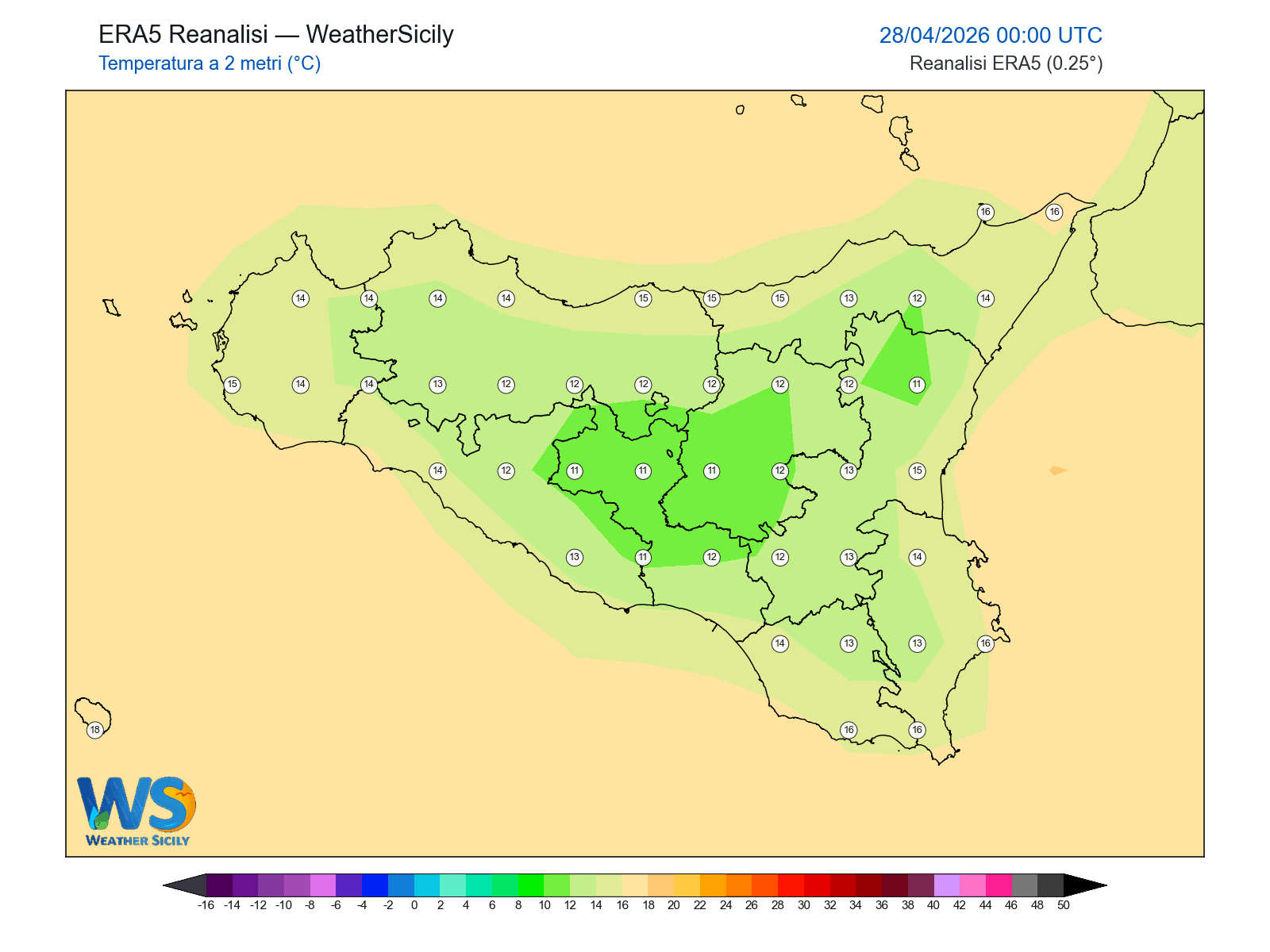 Temperatura a 2 metri · 2026042800