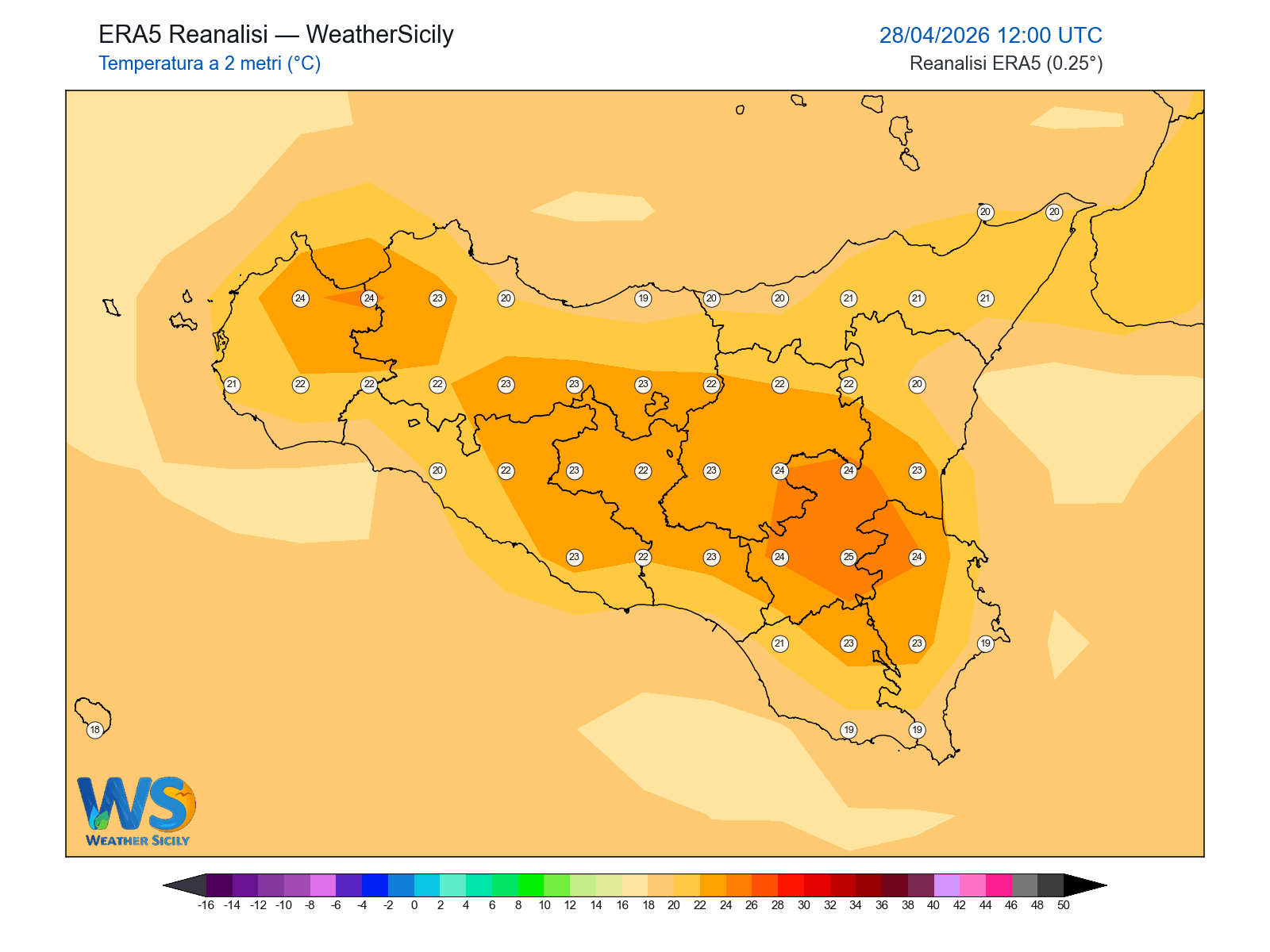 Temperatura a 2 metri · 2026042812