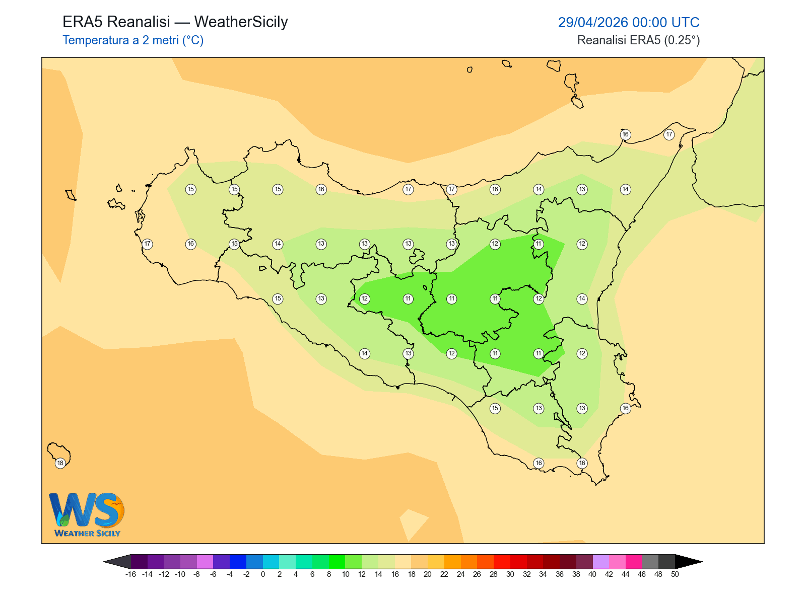 Temperatura a 2 metri · 2026042900