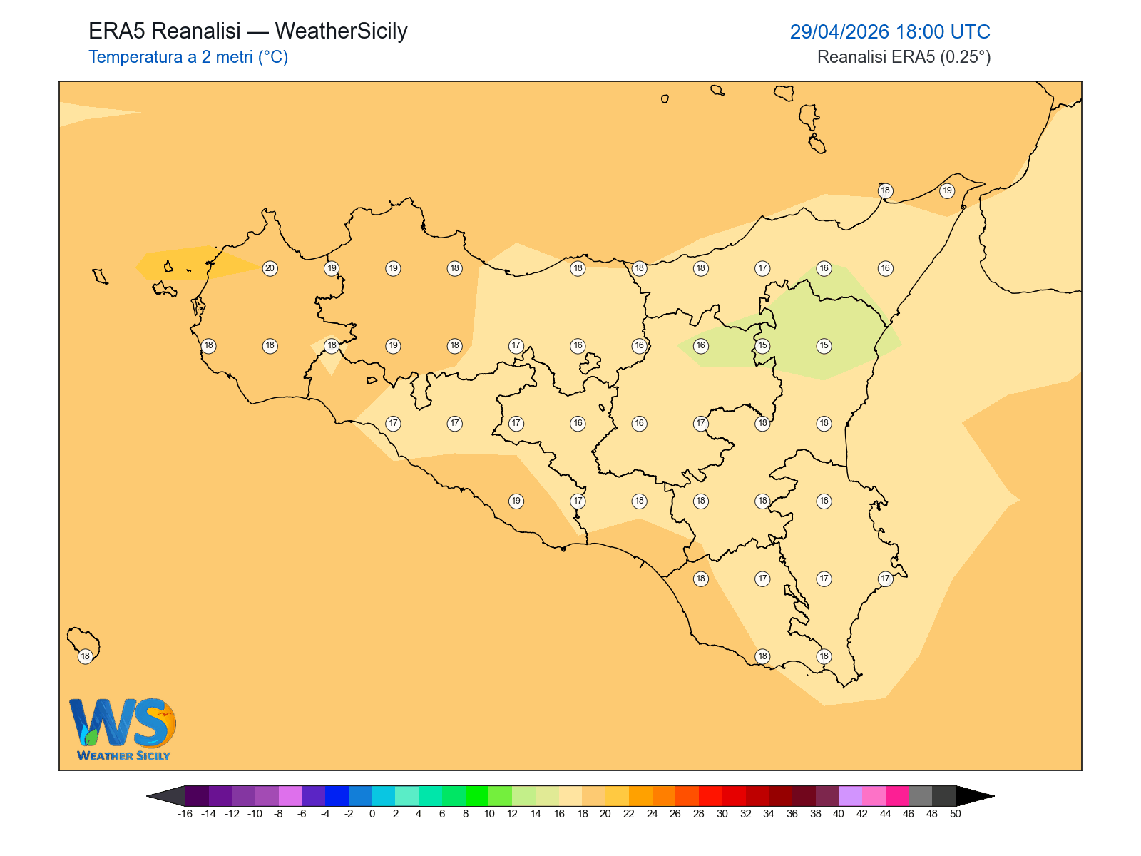 Temperatura a 2 metri · 2026042918