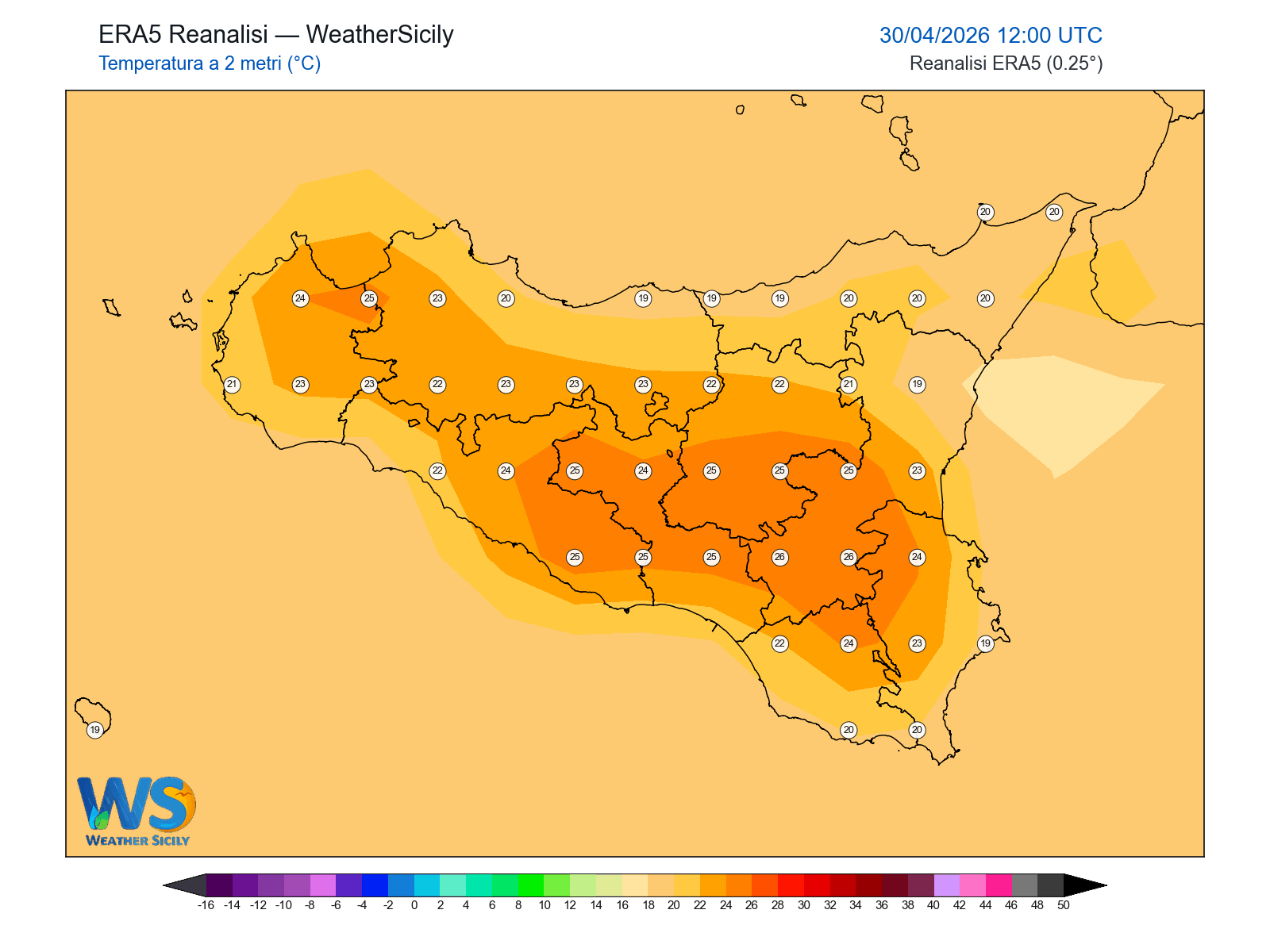 Temperatura a 2 metri · 2026043012
