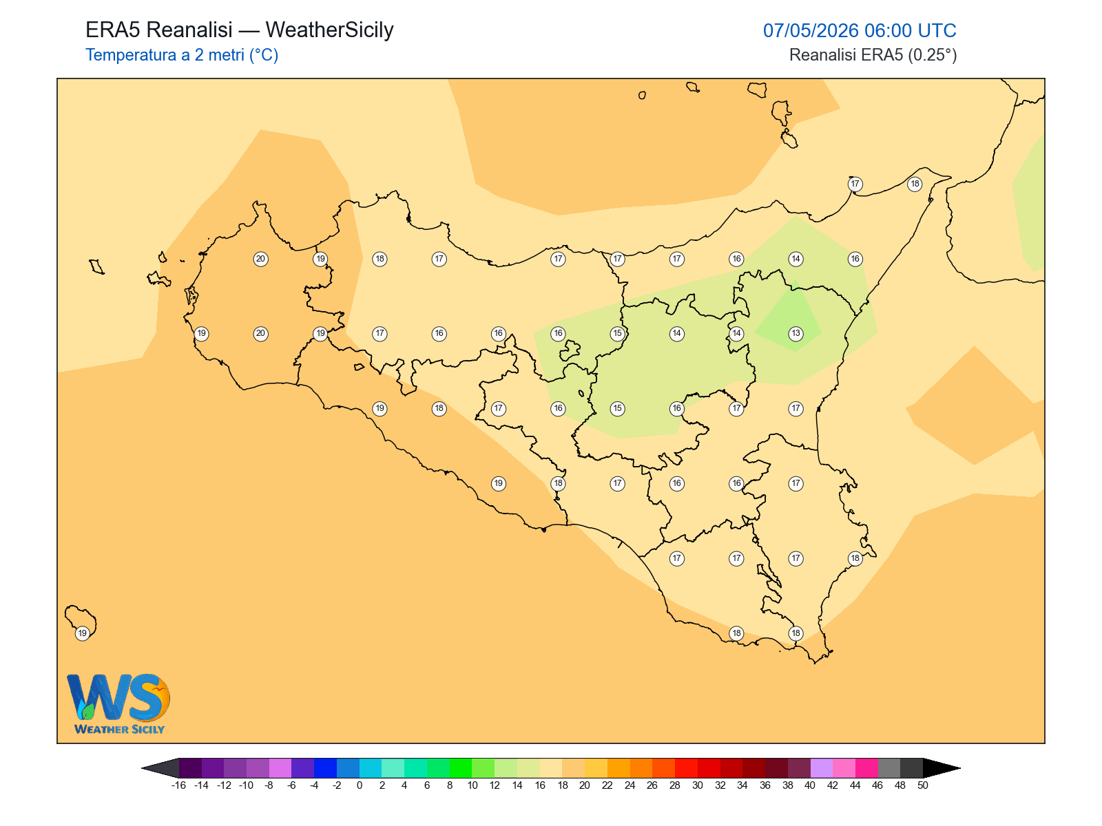 Temperatura a 2 metri · 2026050706